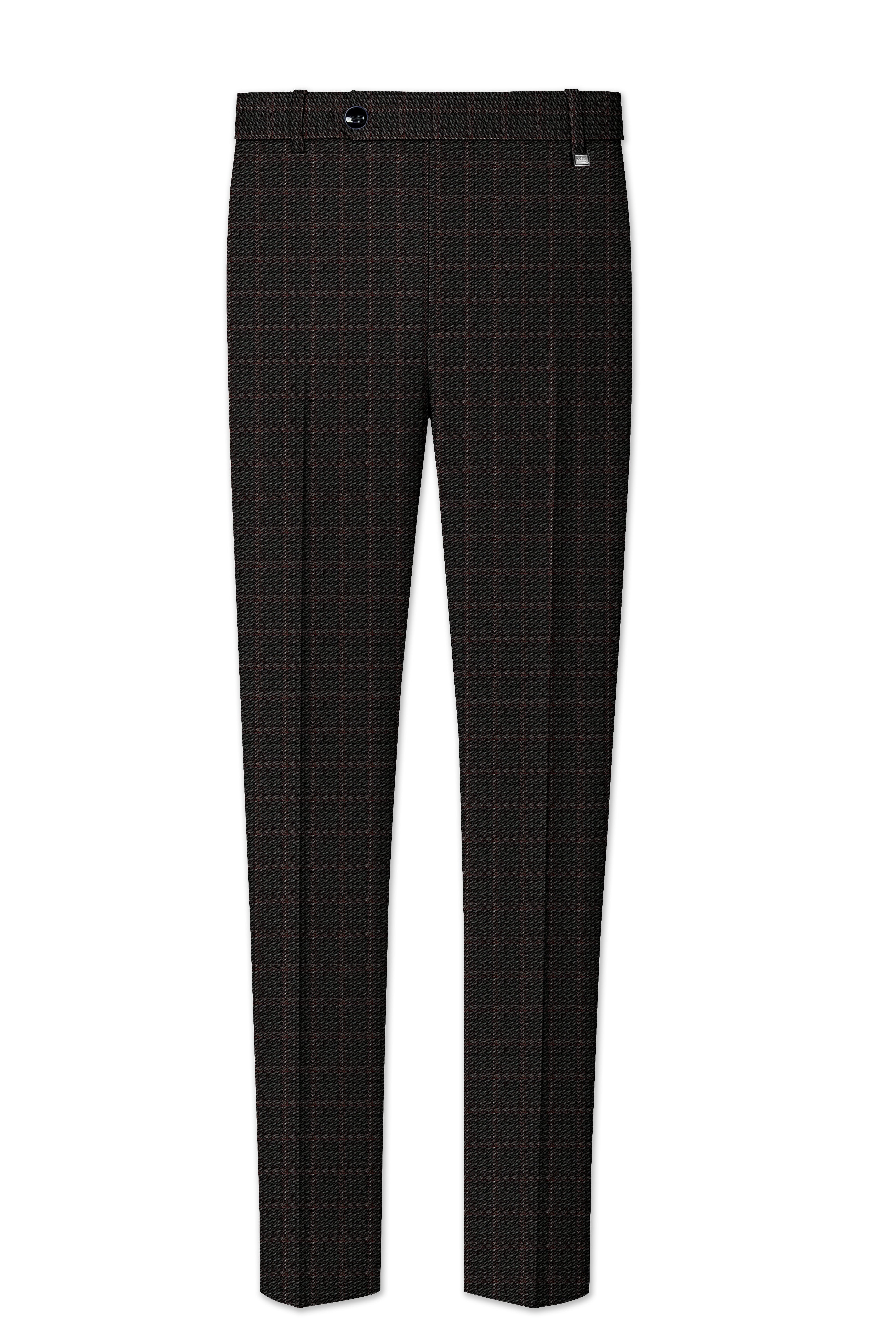 Thunder Brown Checkered Pant