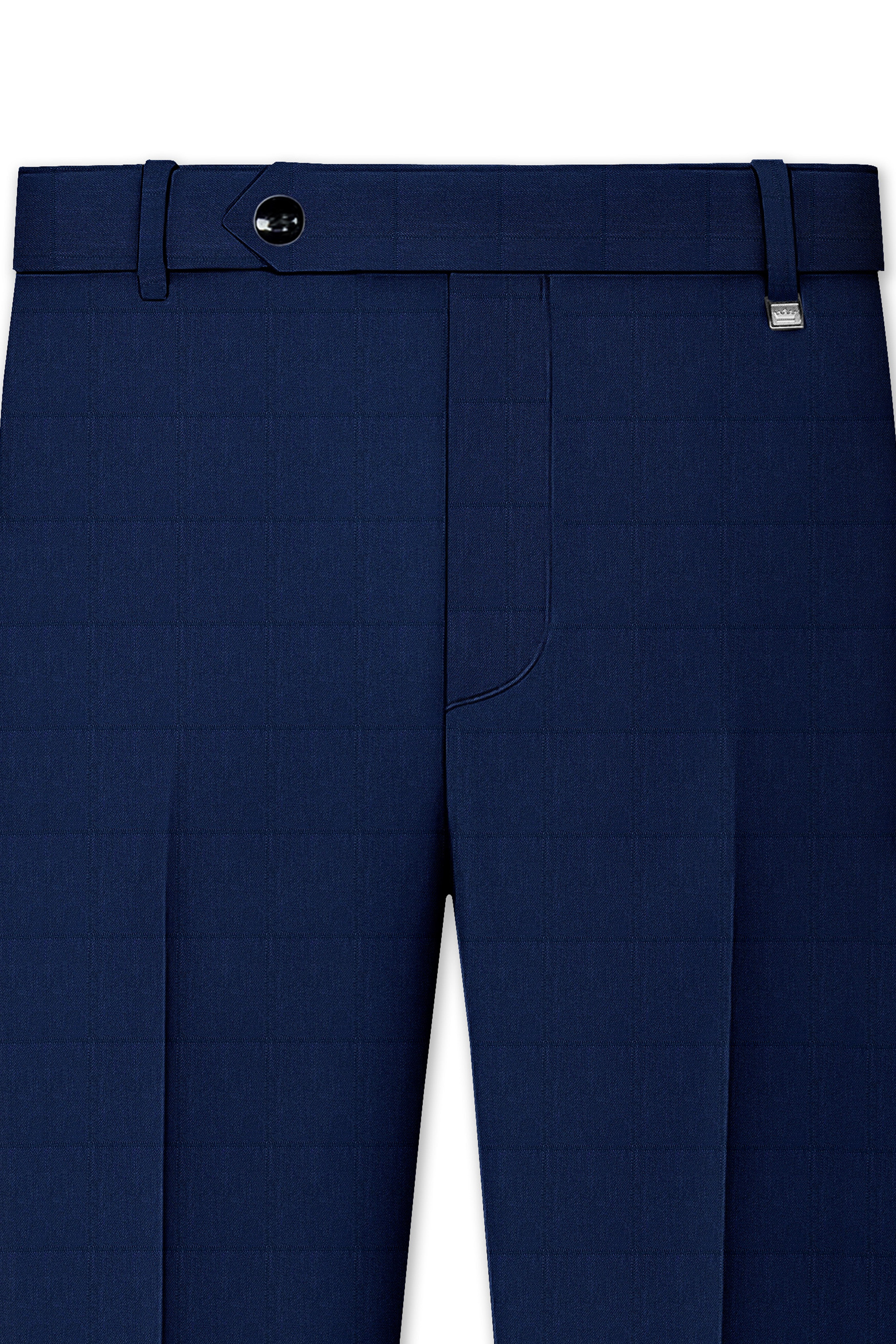 Rhino Blue Checkered Pant