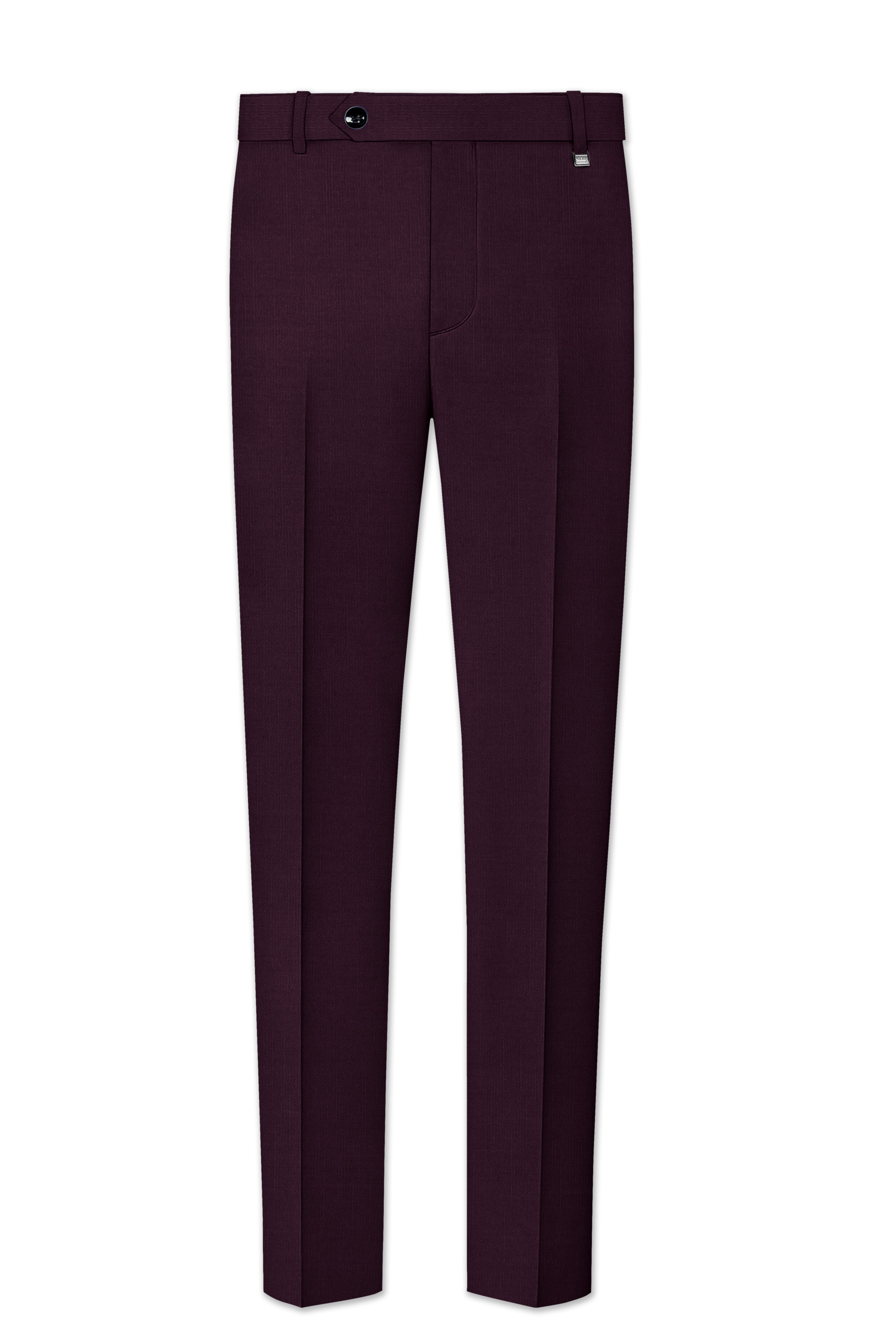 Eclipse Maroon Textured Pant
