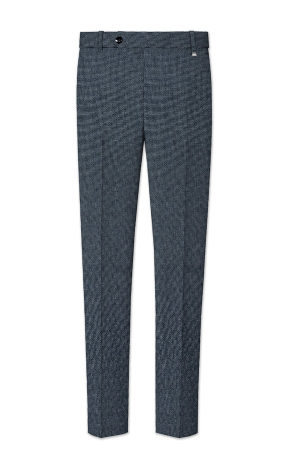 Pale Slate Gray and Black Premium Pant