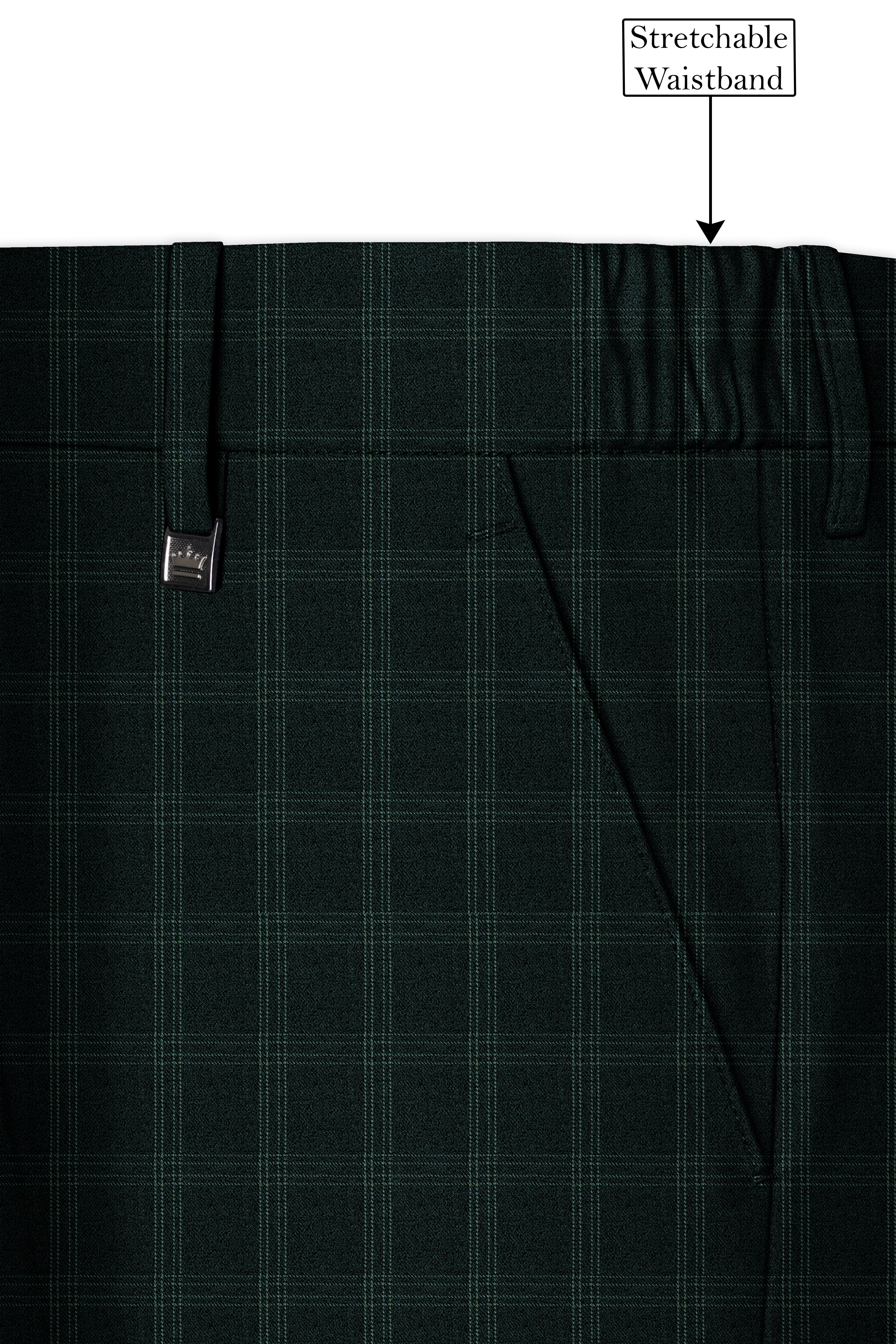 Zeus Green Plaid Pant
