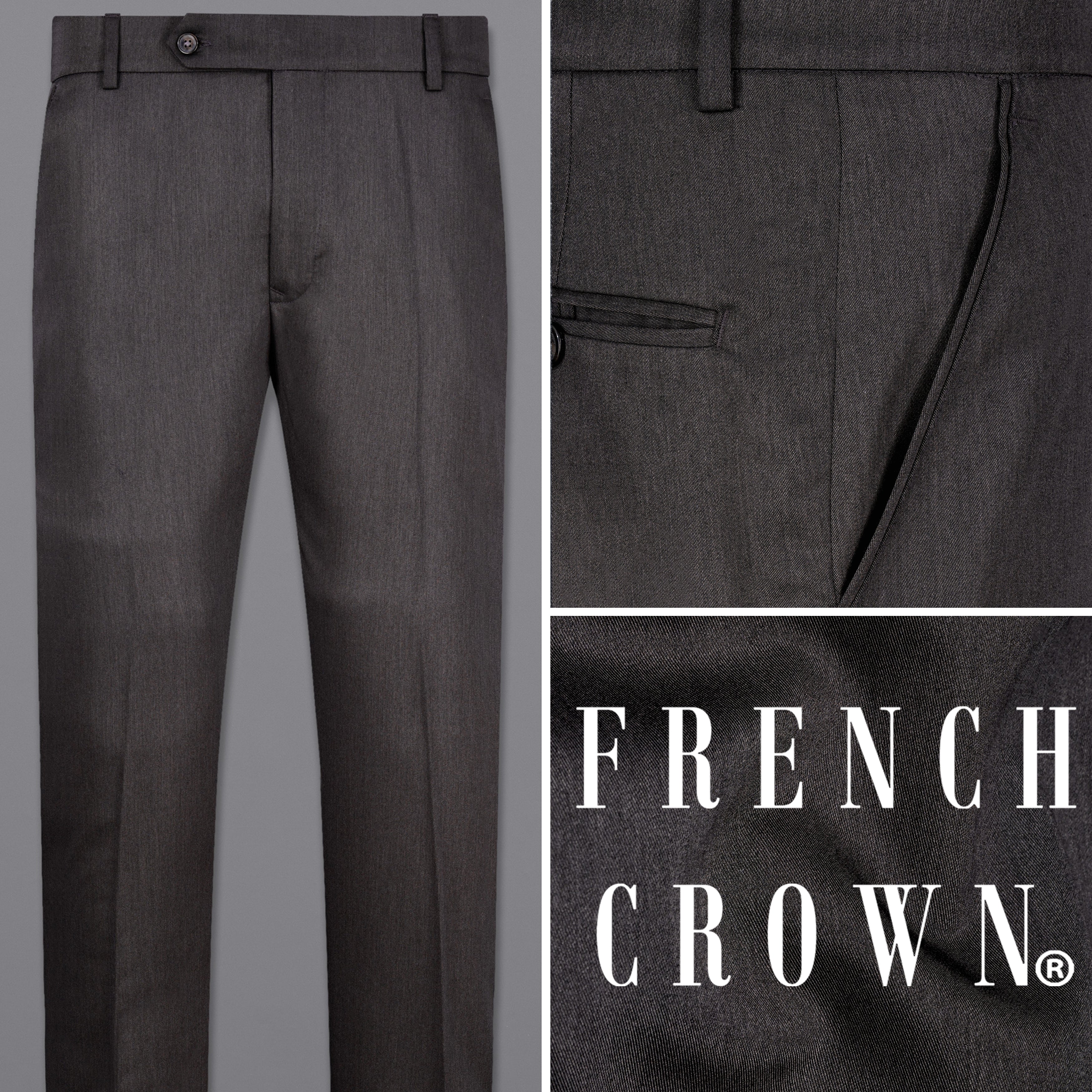 french crown Regular Fit Men Black Trousers - Buy french crown Regular Fit  Men Black Trousers Online at Best Prices in India | Flipkart.com