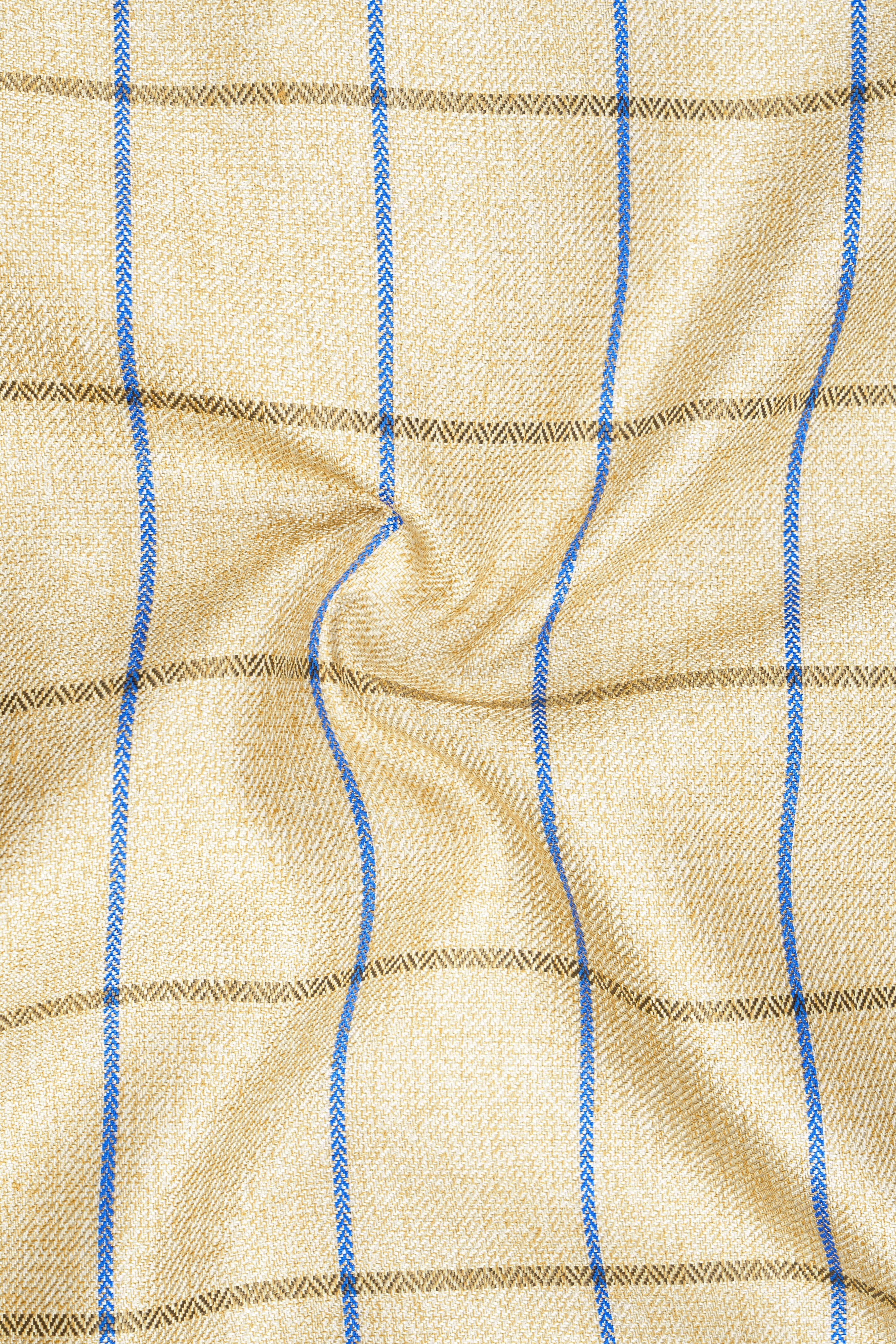 Mushroom Light Brown Checkered Pant