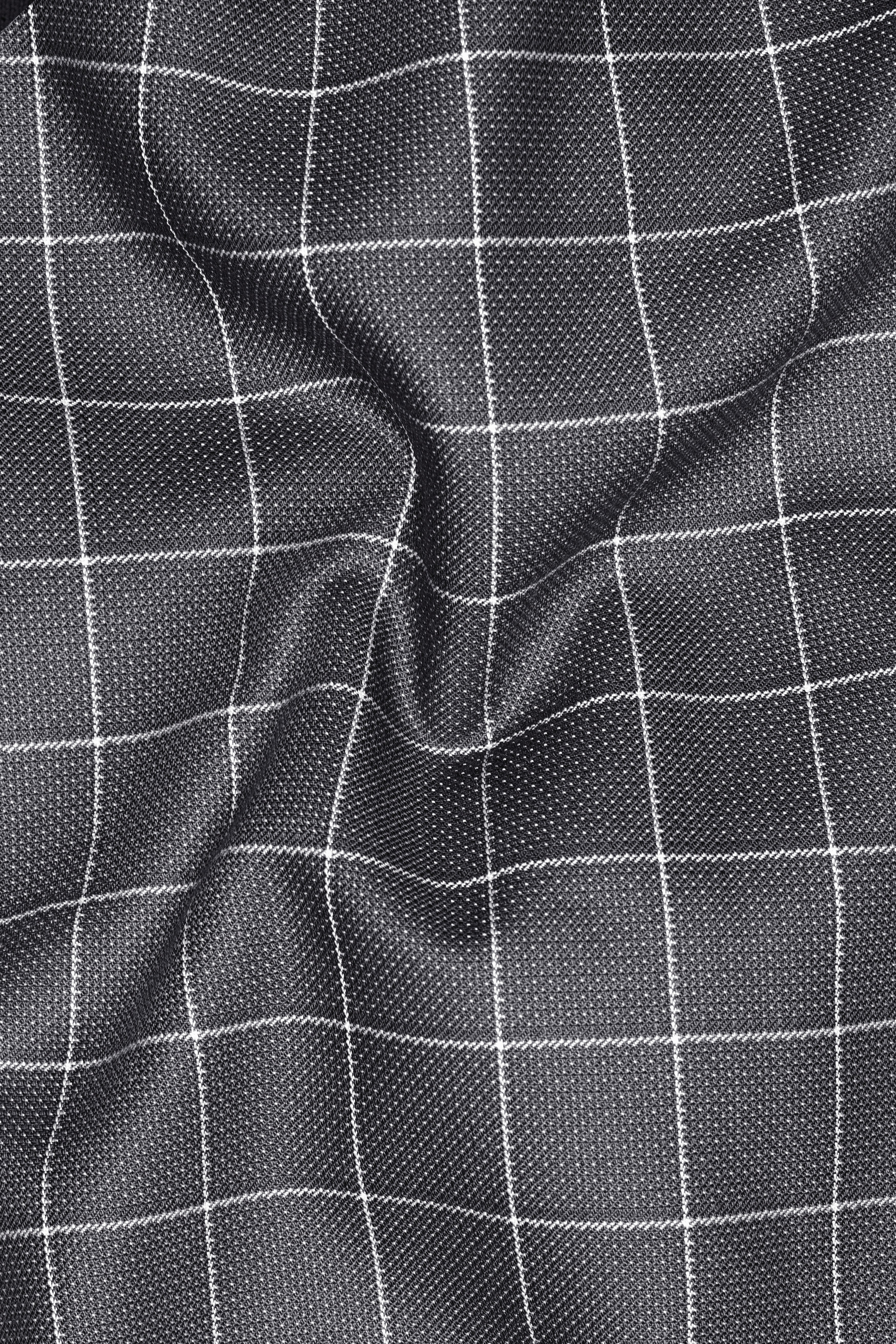 Mortar Gray Checkered  Pant