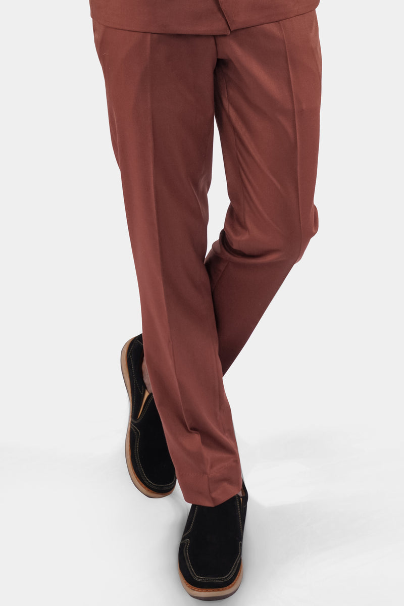 Ironstone Red Stretchable traveler Pant
