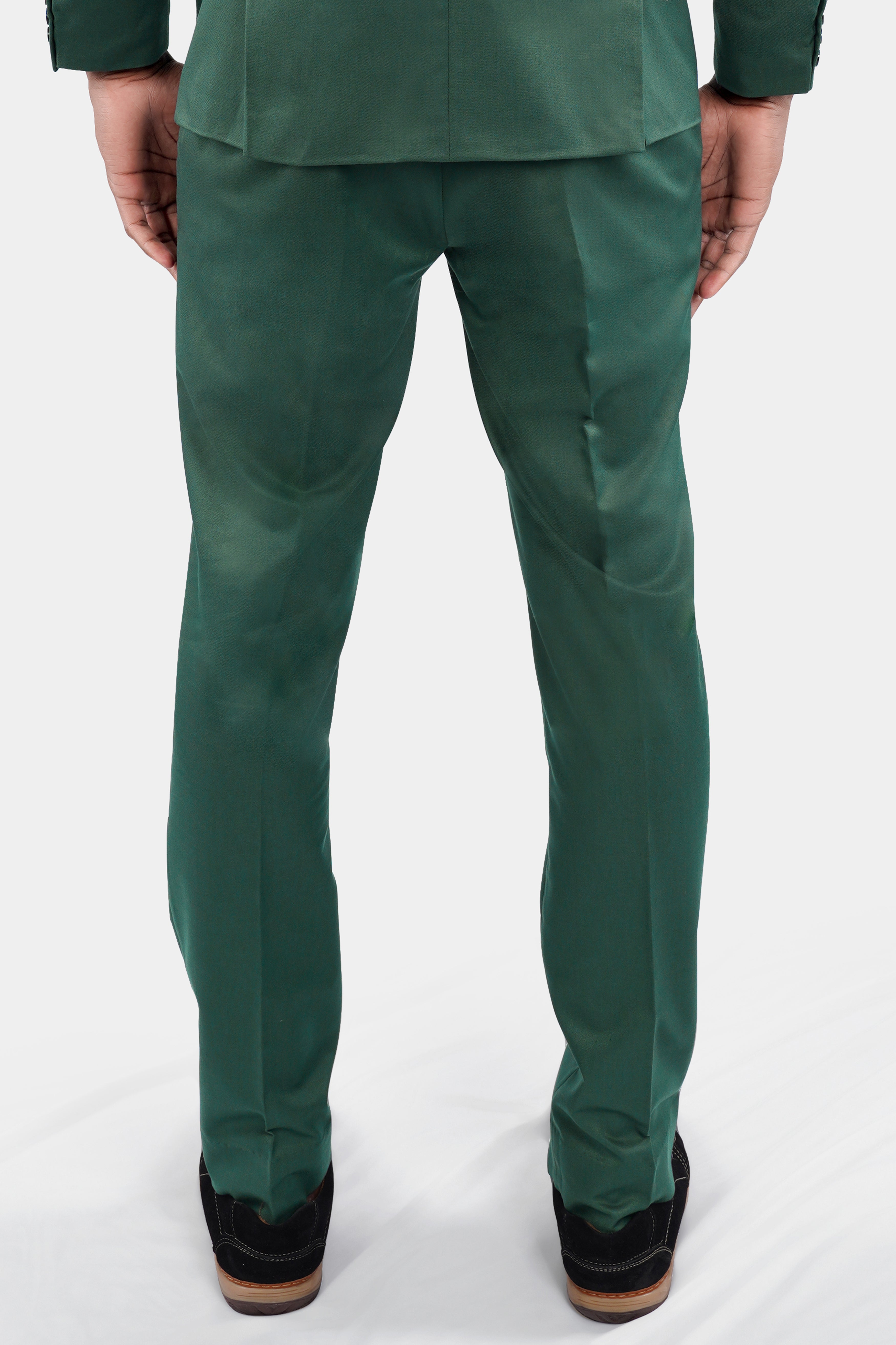 Everglade Green Wool Rich Stretchable traveler Pant T2710-28, T2710-30, T2710-32, T2710-34, T2710-36, T2710-38, T2710-40, T2710-42, T2710-44