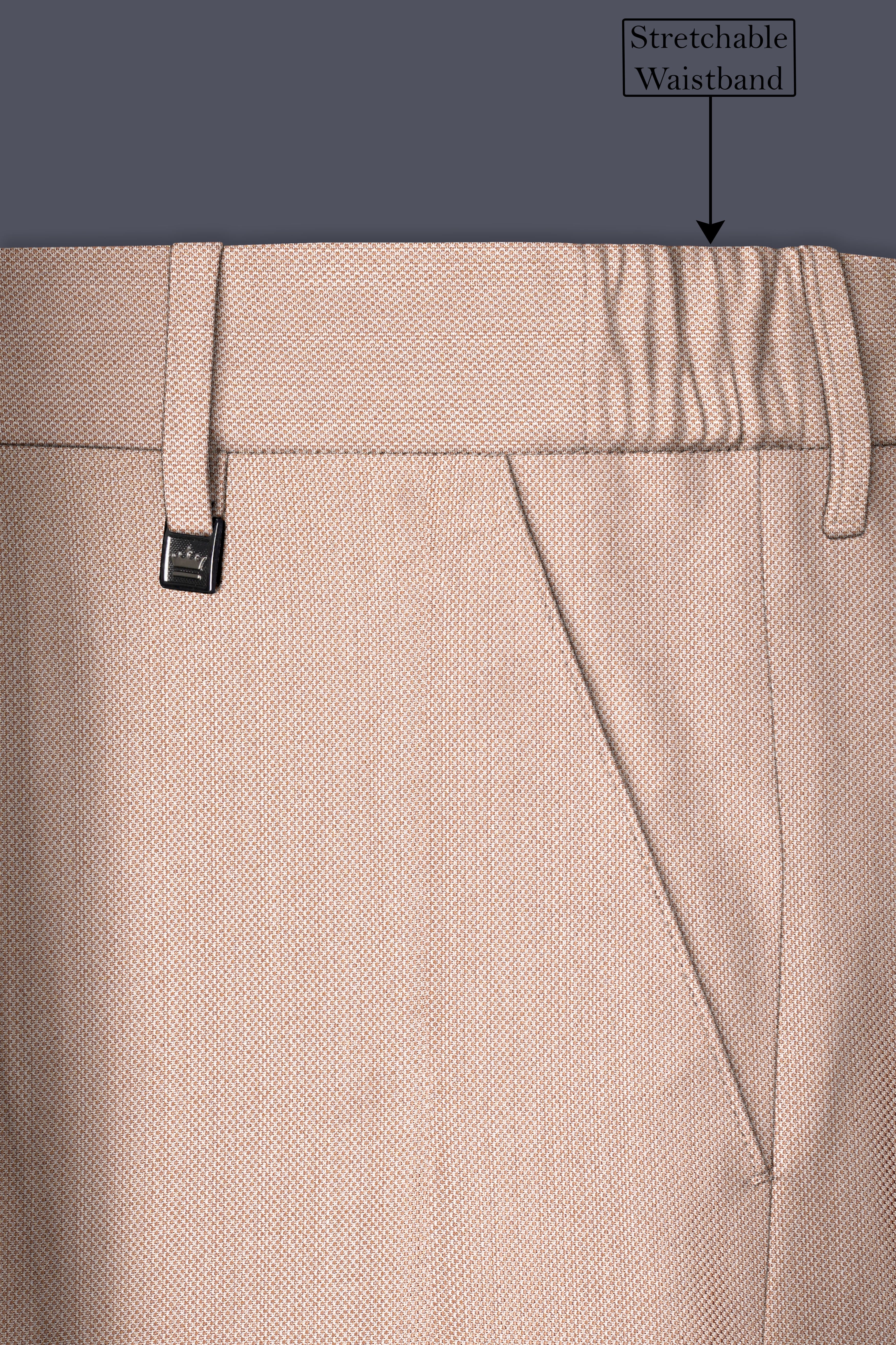 Thistle Brown Dobby Textured Pant