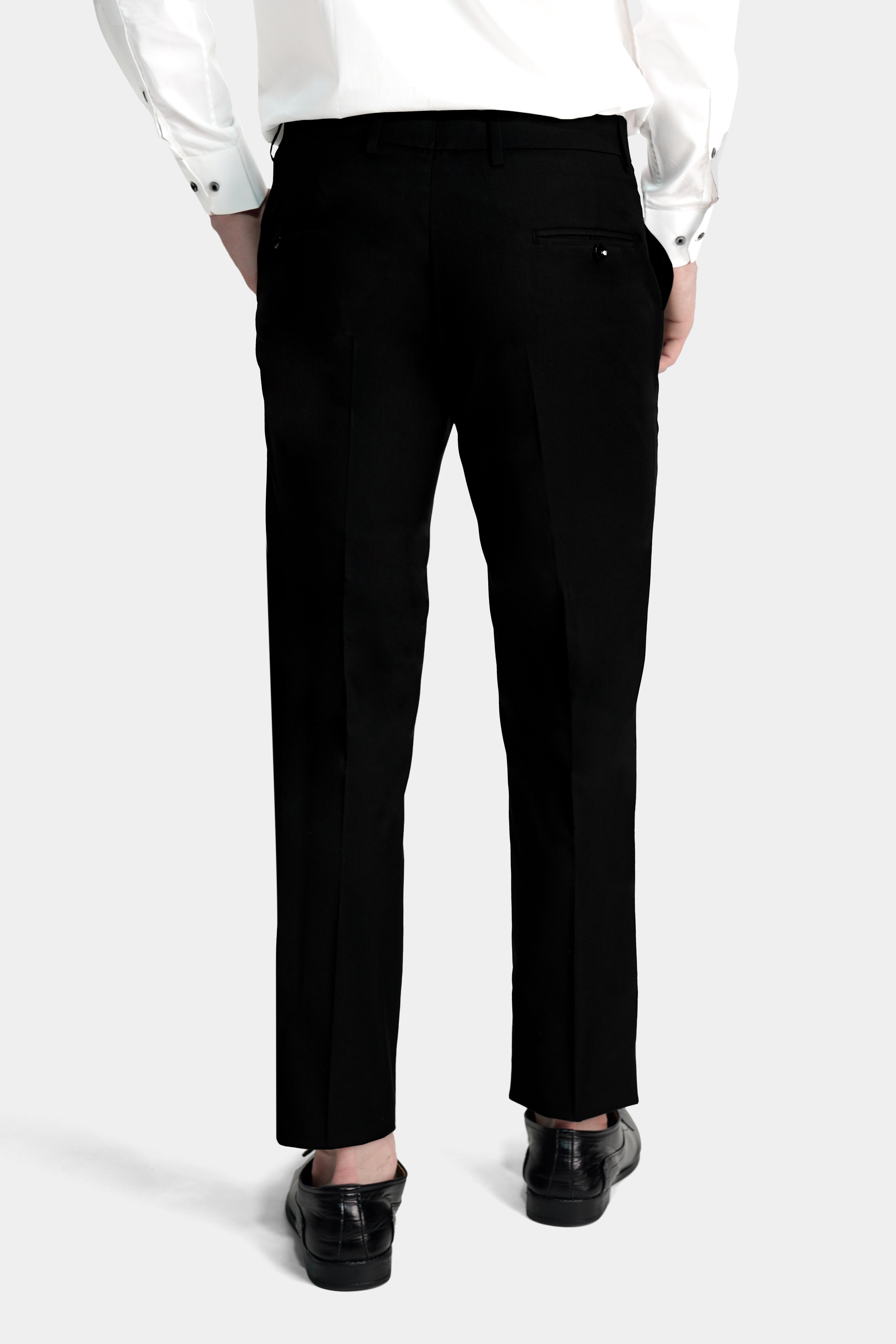 Jade Black Wool Rich Stretchable traveler Pant T2749-28, T2749-30, T2749-32, T2749-34, T2749-36, T2749-38, T2749-40, T2749-42, T2749-44