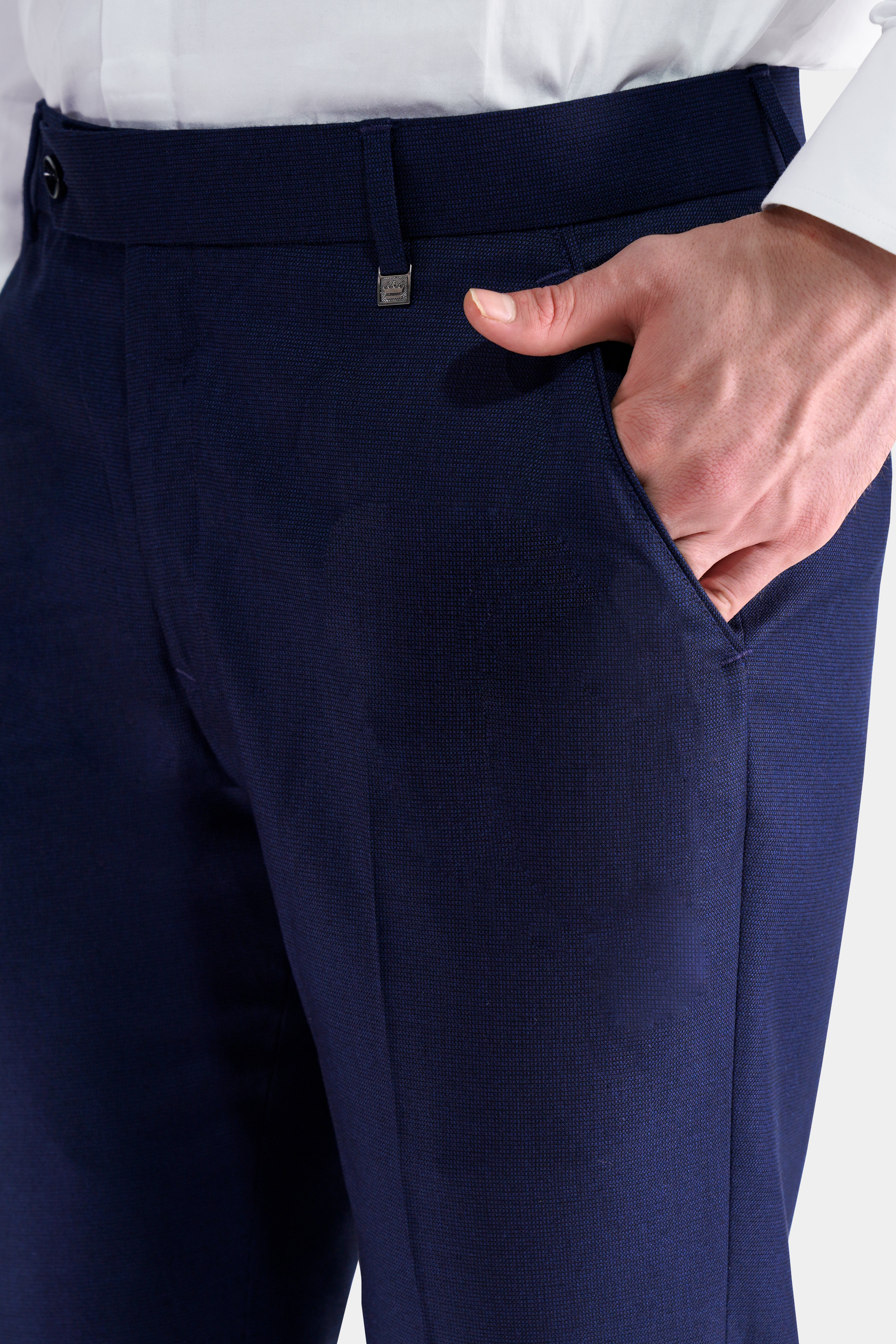 Midnight Navy Blue Wool Rich Pant T2753-28, T2753-30, T2753-32, T2753-34, T2753-36, T2753-38, T2753-40, T2753-42, T2753-44