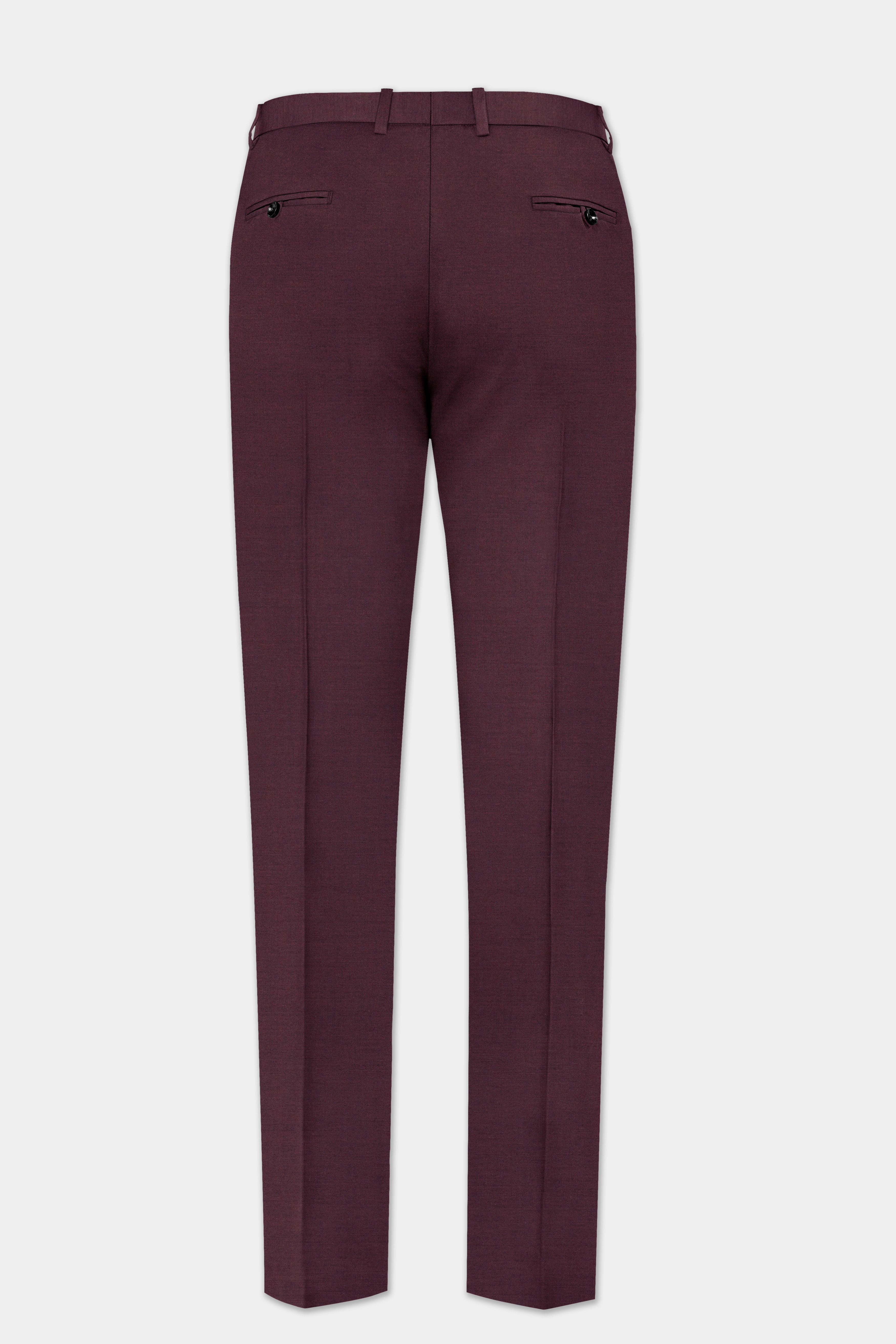 Matterhorn Maroon Wool Rich Pant