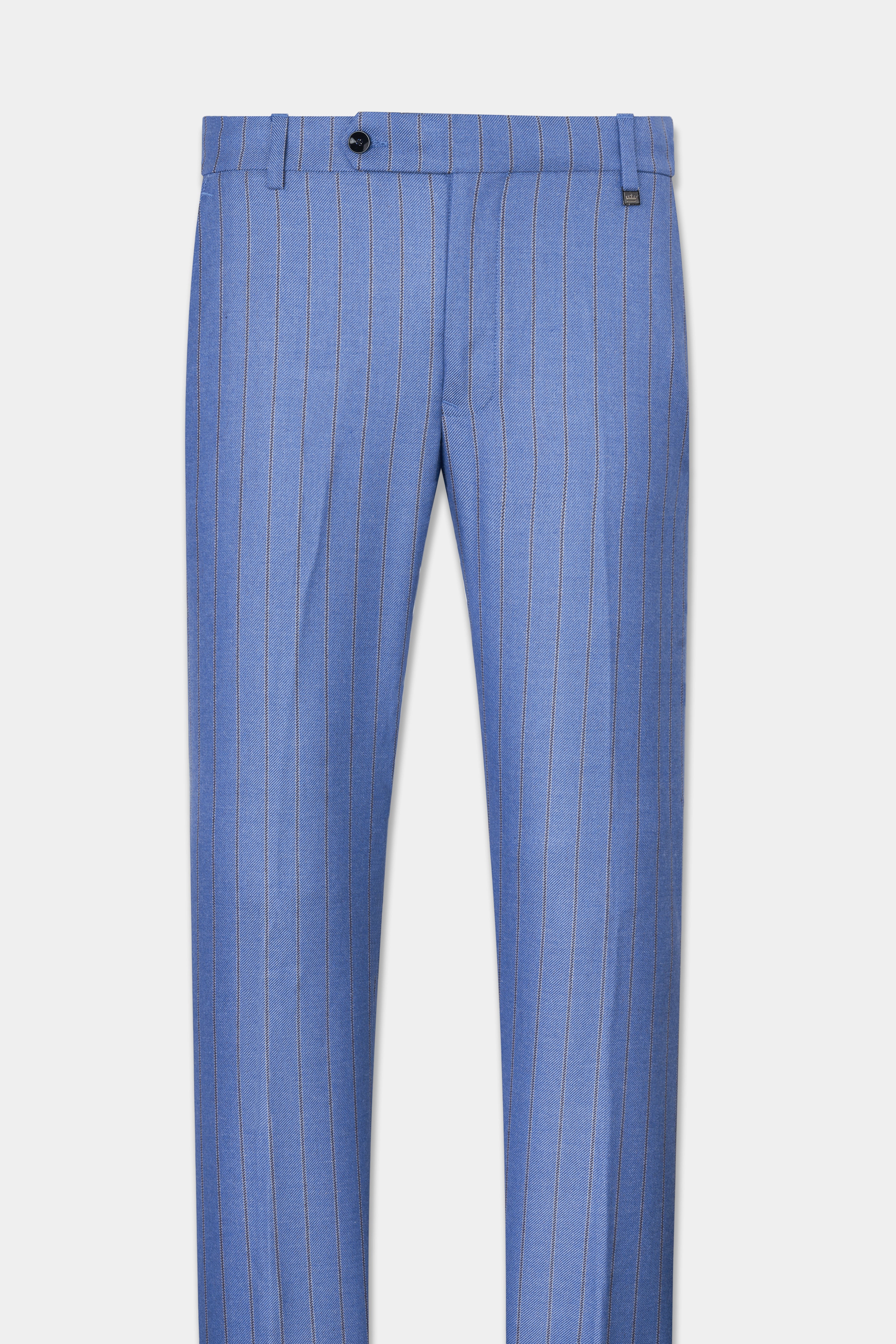 Chetwode Blue and Iroko Brown Striped Wool Rich Pant T2769-28, T2769-30, T2769-32, T2769-34, T2769-36, T2769-38, T2769-40, T2769-42, T2769-44