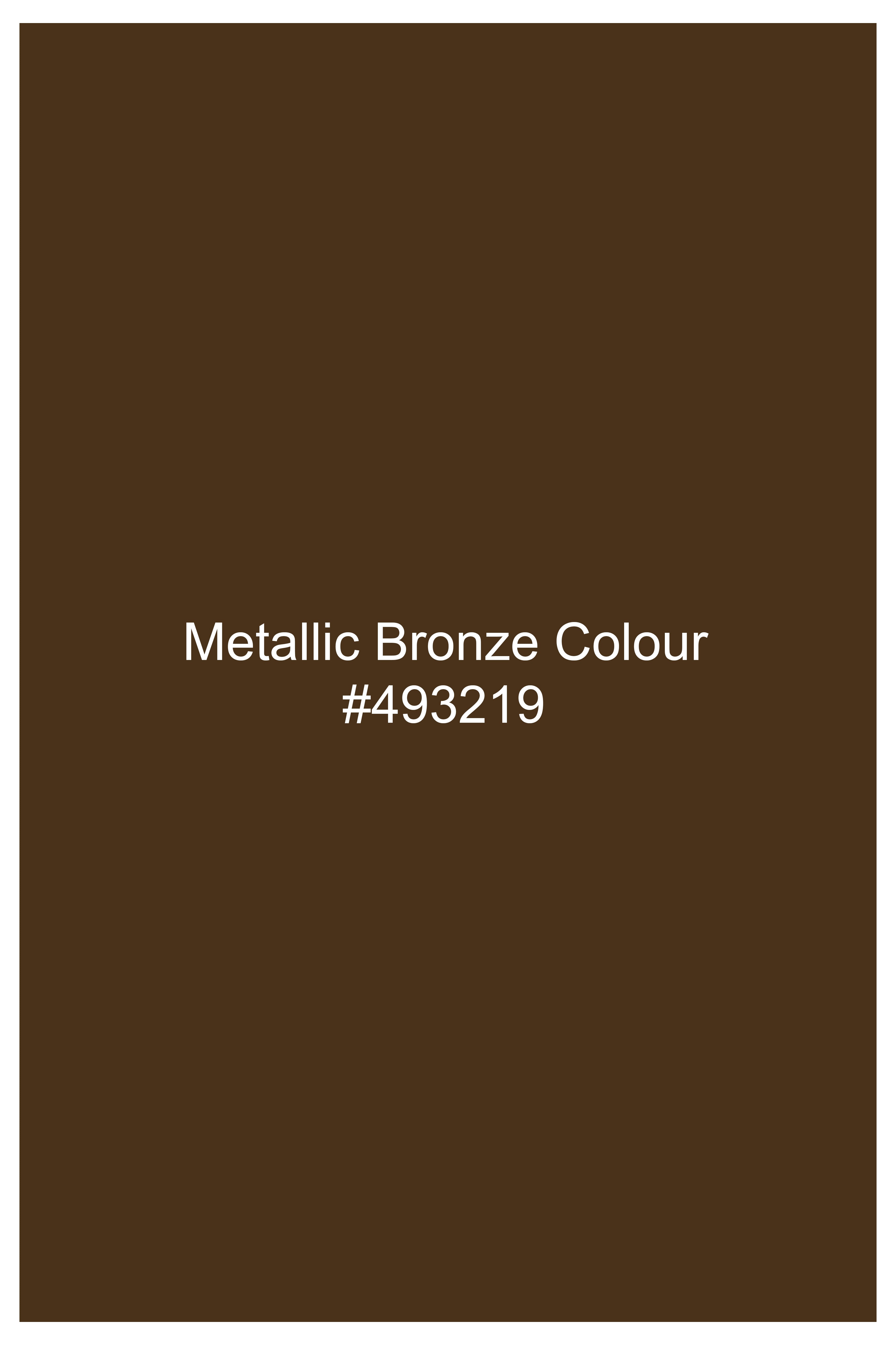Metallic Bronze Brown Premium Cotton Stretchable Traveler Pant T2778-28, T2778-30, T2778-32, T2778-34, T2778-36, T2778-38, T2778-40, T2778-42, T2778-44