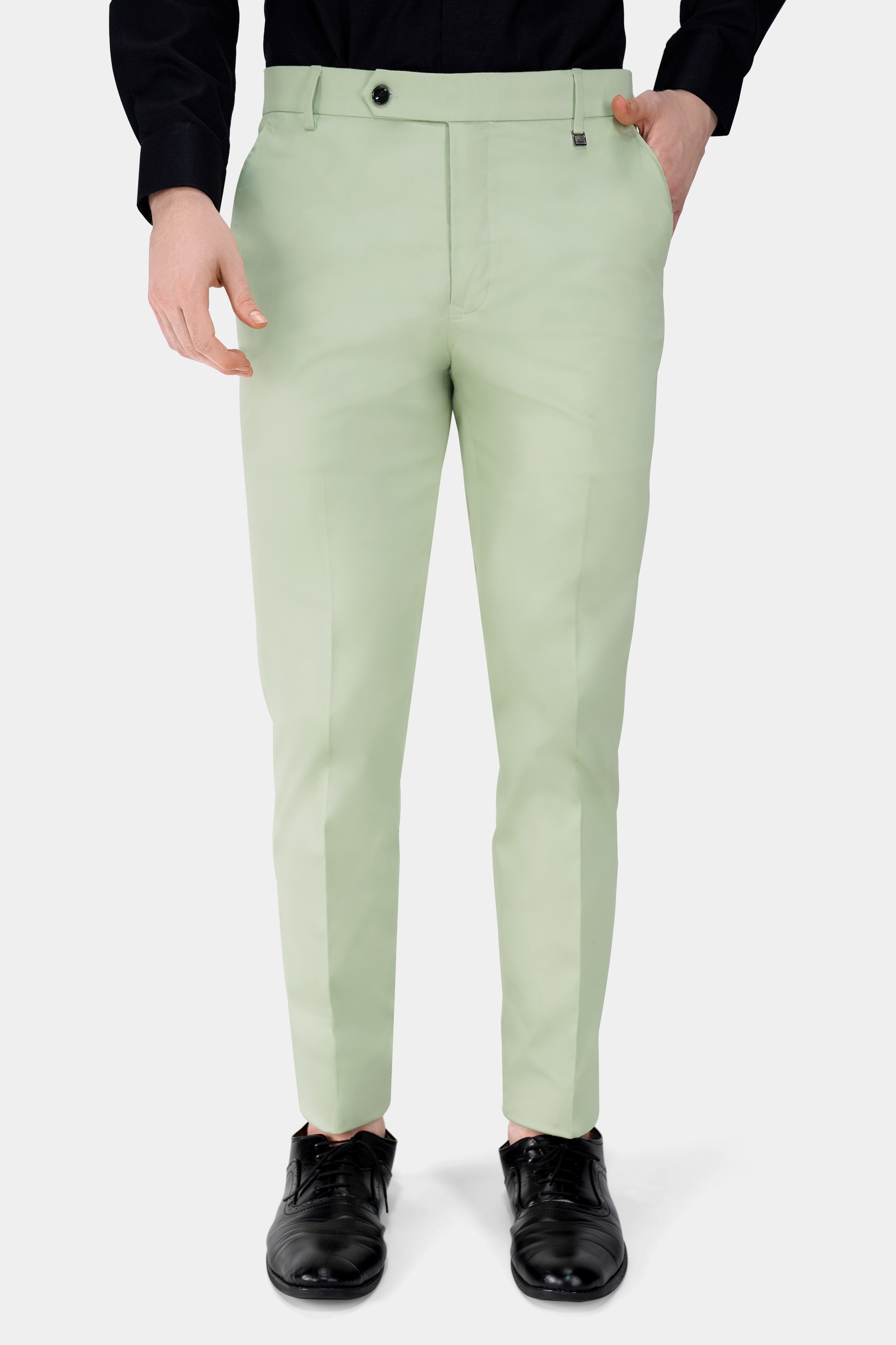 Coriander Green Premium Cotton Stretchable Traveler Pant T2793-28, T2793-30, T2793-32, T2793-34, T2793-36, T2793-38, T2793-40, T2793-42, T2793-44