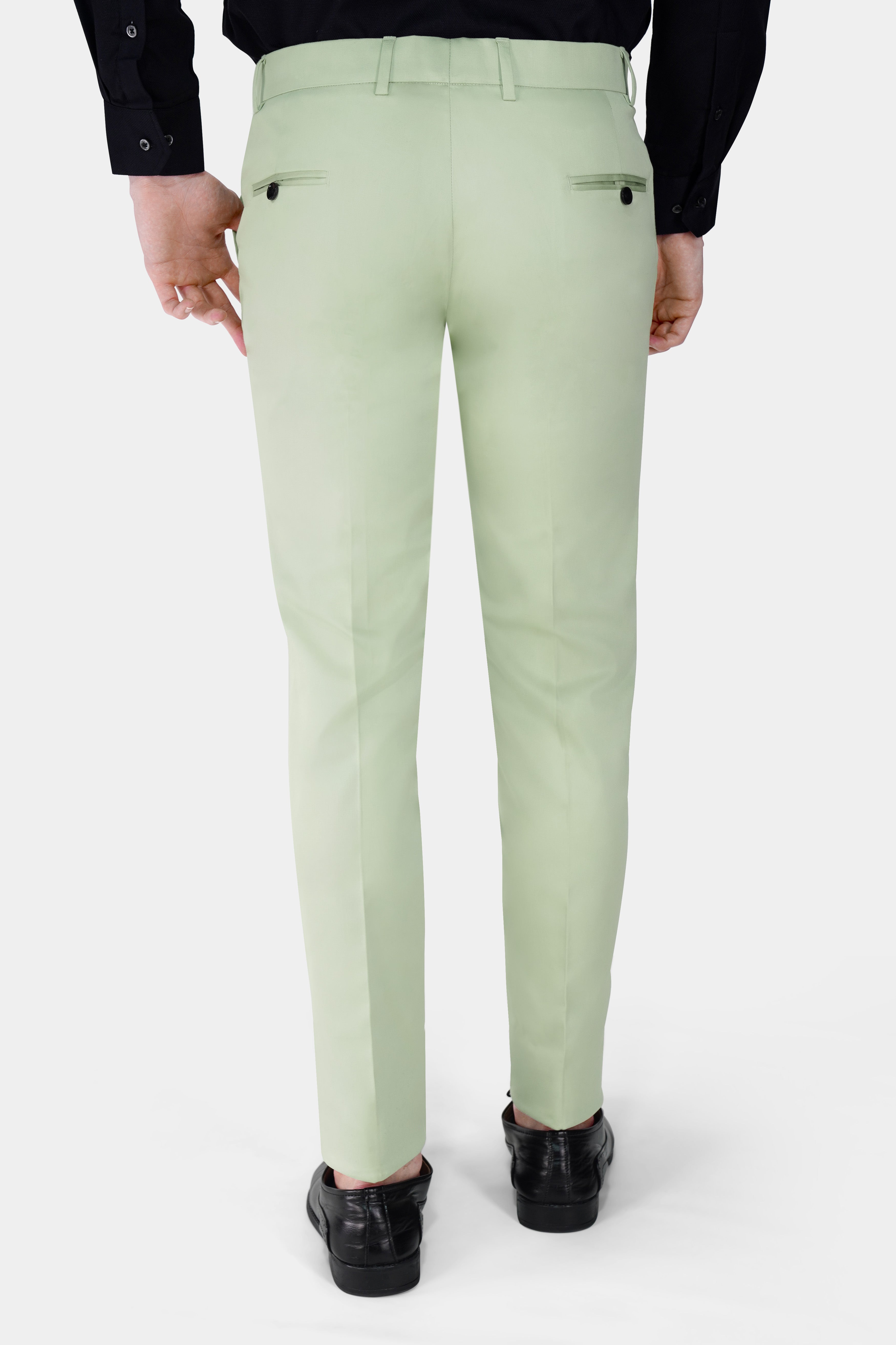 Coriander Green Premium Cotton Stretchable Traveler Pant T2793-28, T2793-30, T2793-32, T2793-34, T2793-36, T2793-38, T2793-40, T2793-42, T2793-44