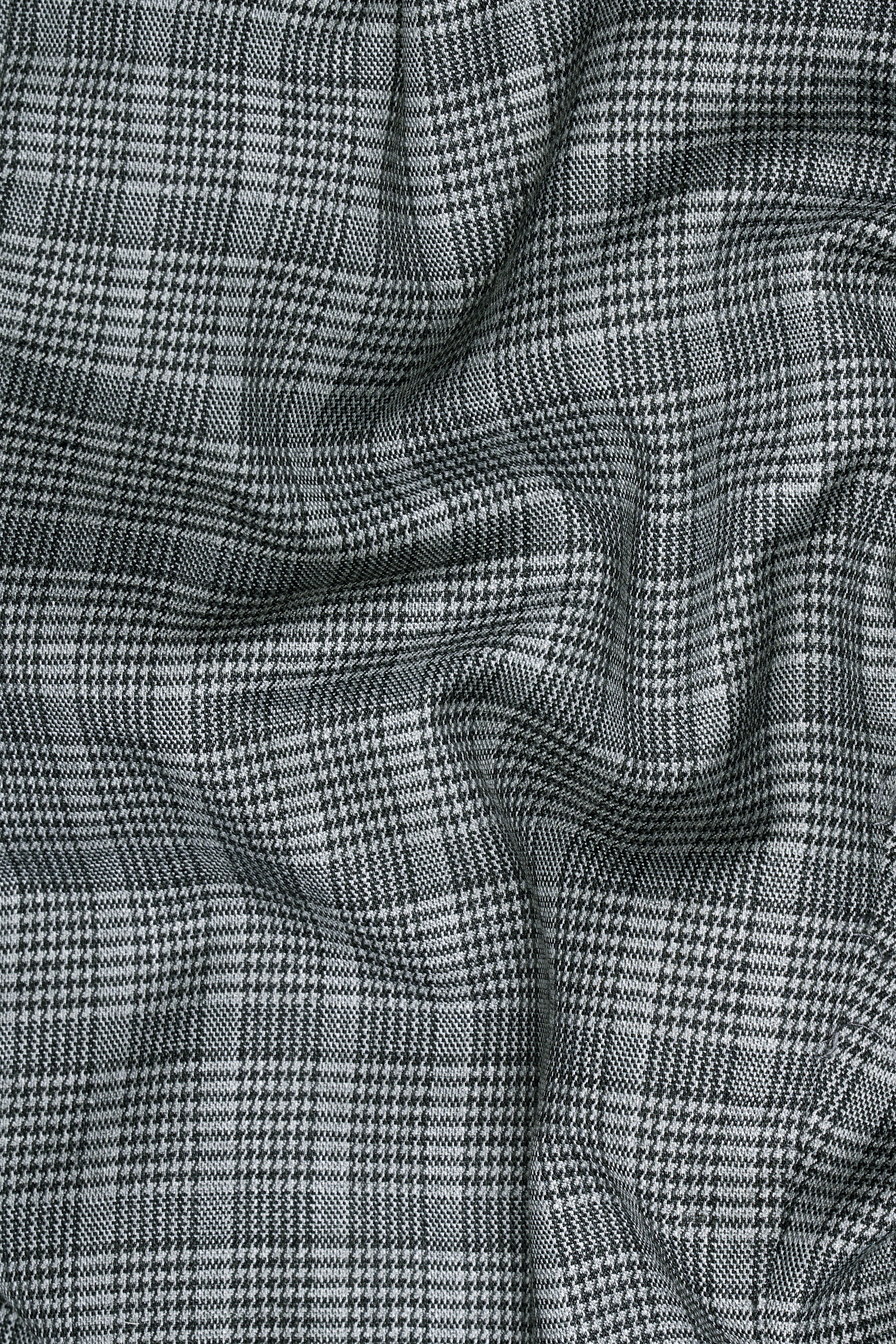 Oslo Gray Checkered Wool Rich Pant T2801-28, T2801-30, T2801-32, T2801-34, T2801-36, T2801-38, T2801-40, T2801-42, T2801-44