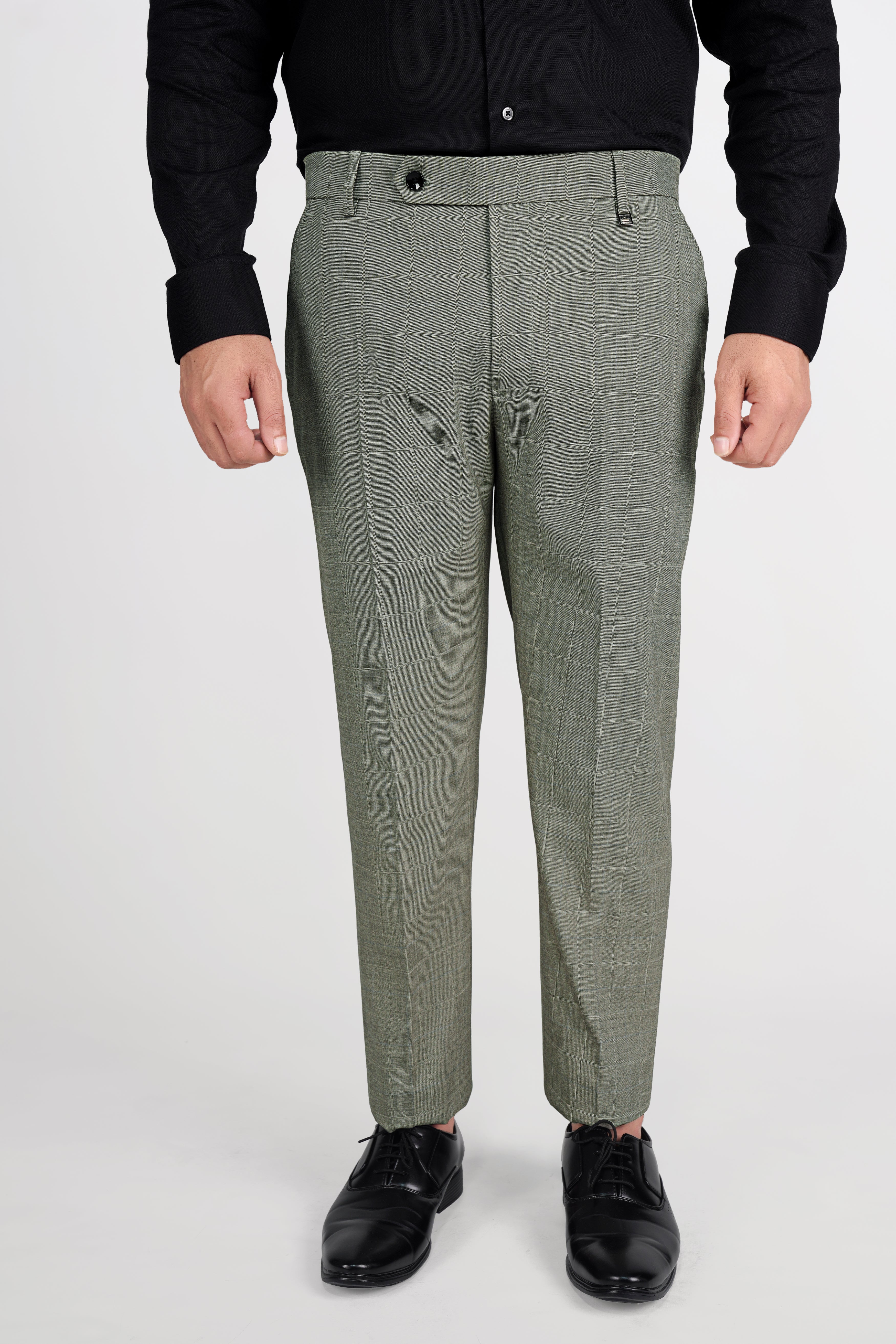 Davys Gray with Horizontal Stitches Wool Rich Pant T2813-28, T2813-30, T2813-32, T2813-34, T2813-36, T2813-38, T2813-40, T2813-42, T2813-44