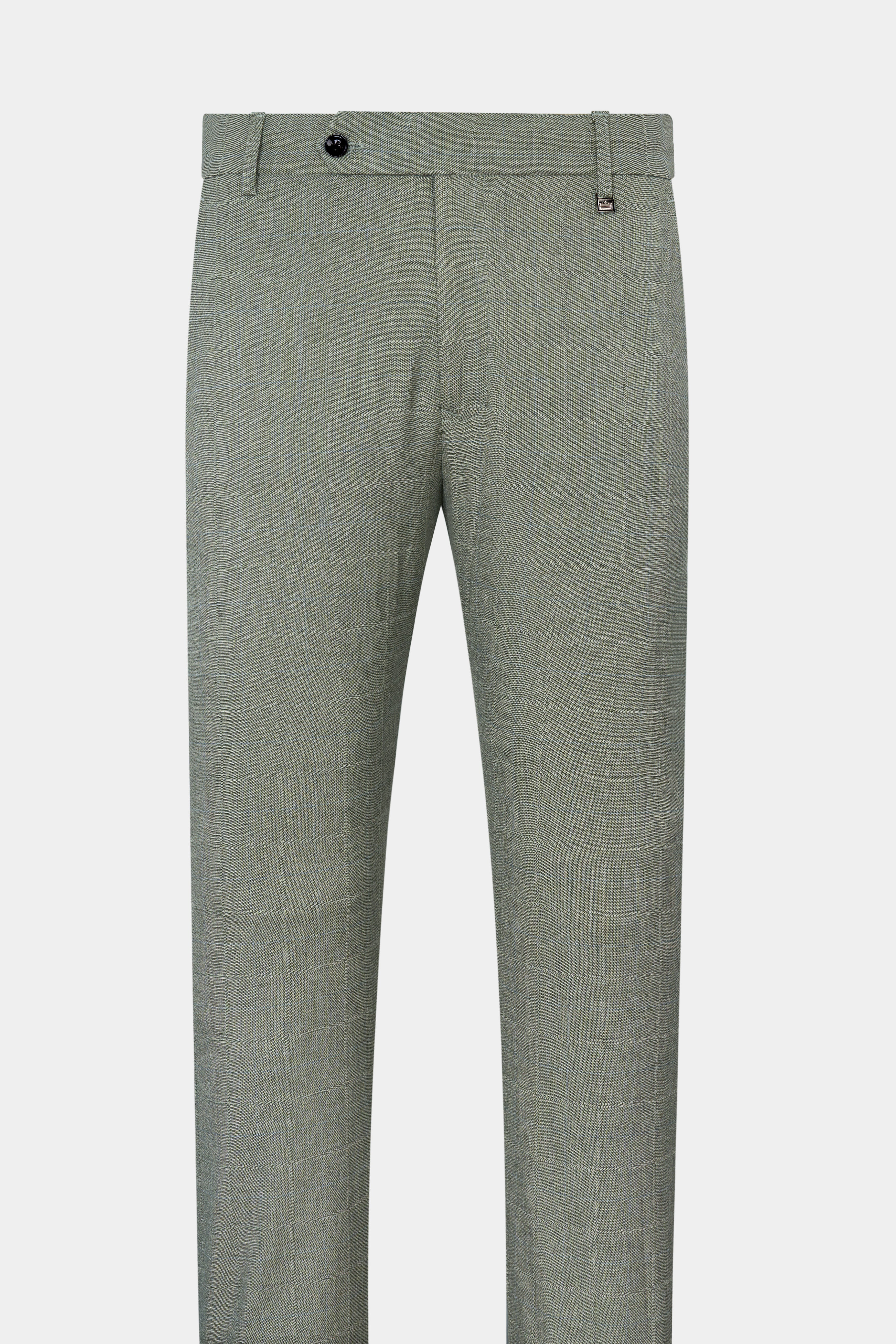 Davys Gray with Horizontal Stitches Wool Rich Pant T2813-28, T2813-30, T2813-32, T2813-34, T2813-36, T2813-38, T2813-40, T2813-42, T2813-44