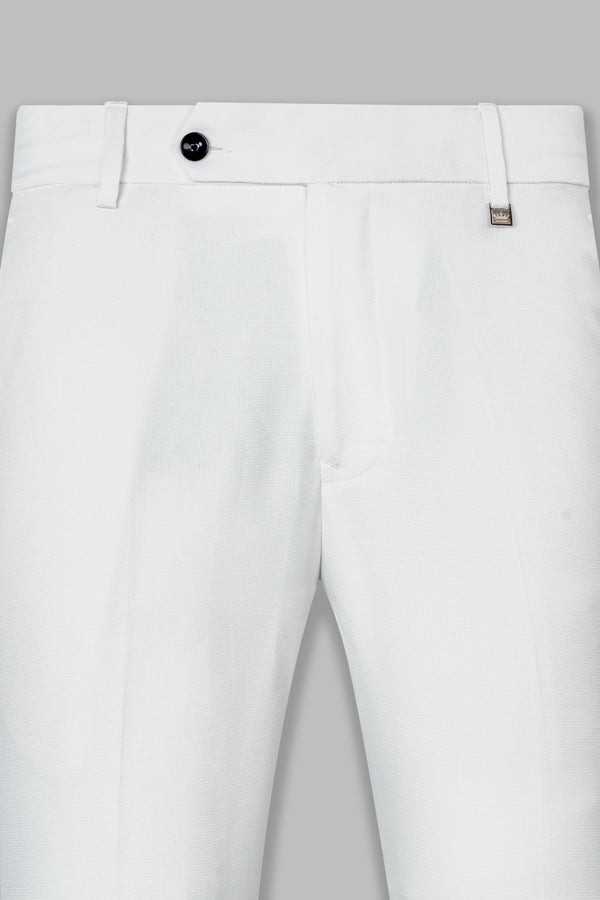 Bright White Wool Rich Pant