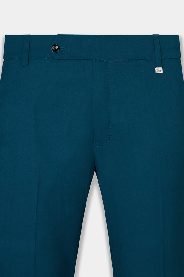 Dell Blue Wool Rich Pant