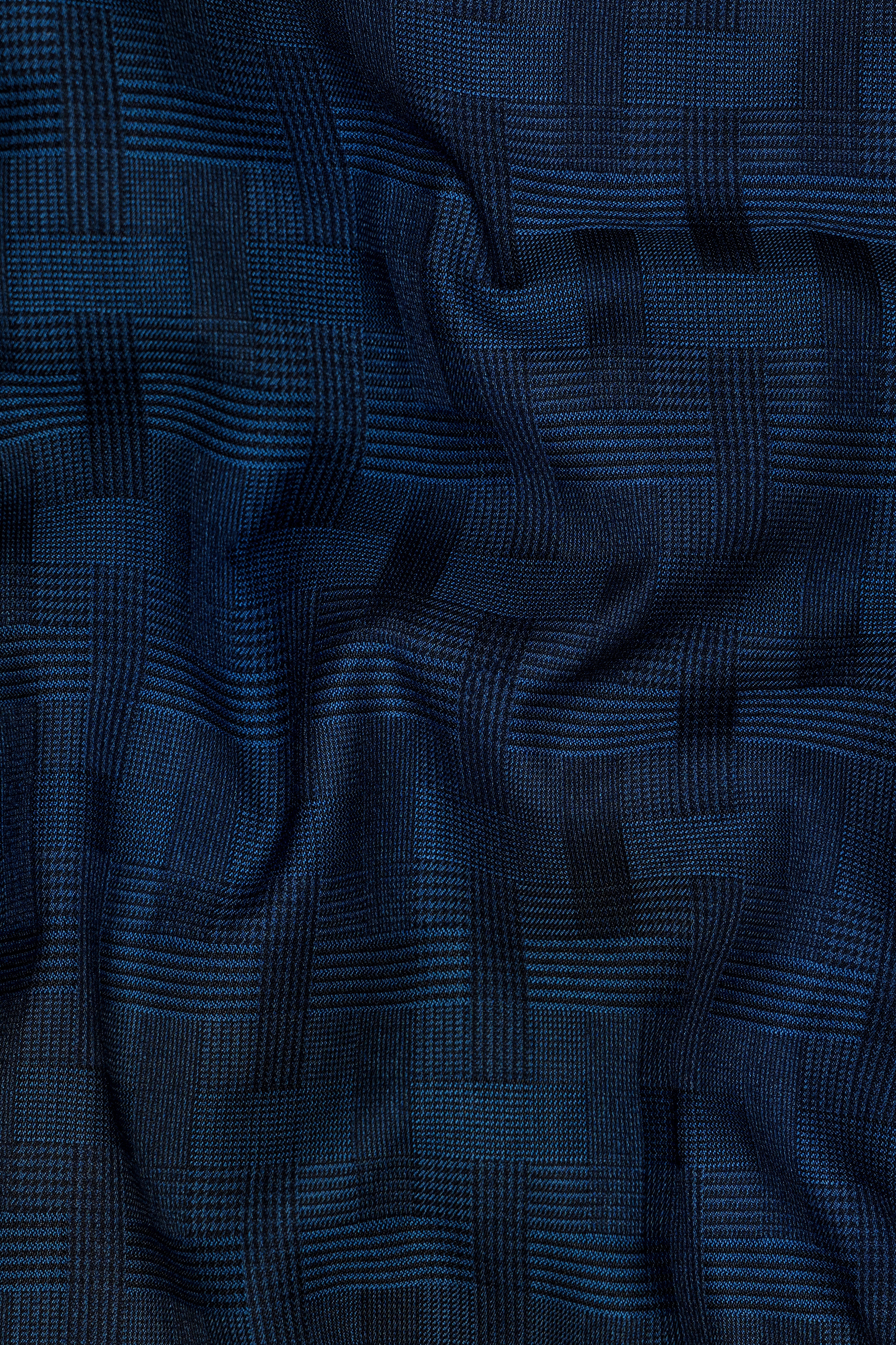 Midnight Blue with Nile Blue Jacquard Textured Pant T2910-SW-28, T2910-SW-30, T2910-SW-32, T2910-SW-34, T2910-SW-36, T2910-SW-38, T2910-SW-40, T2910-SW-42, T2910-SW-44
