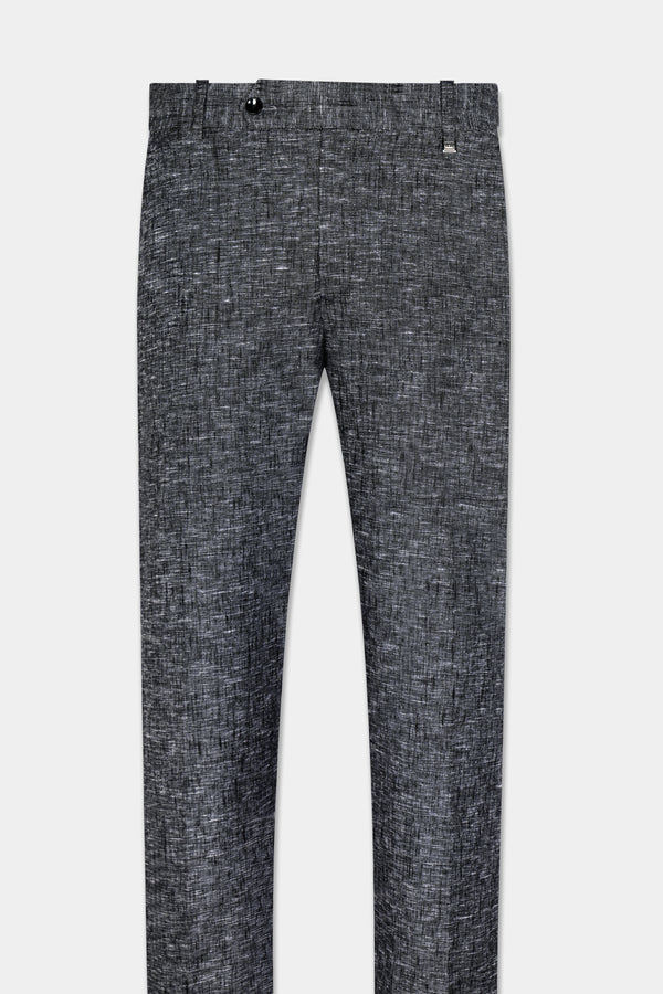 Arsenic Gray Luxurious Linen Pant