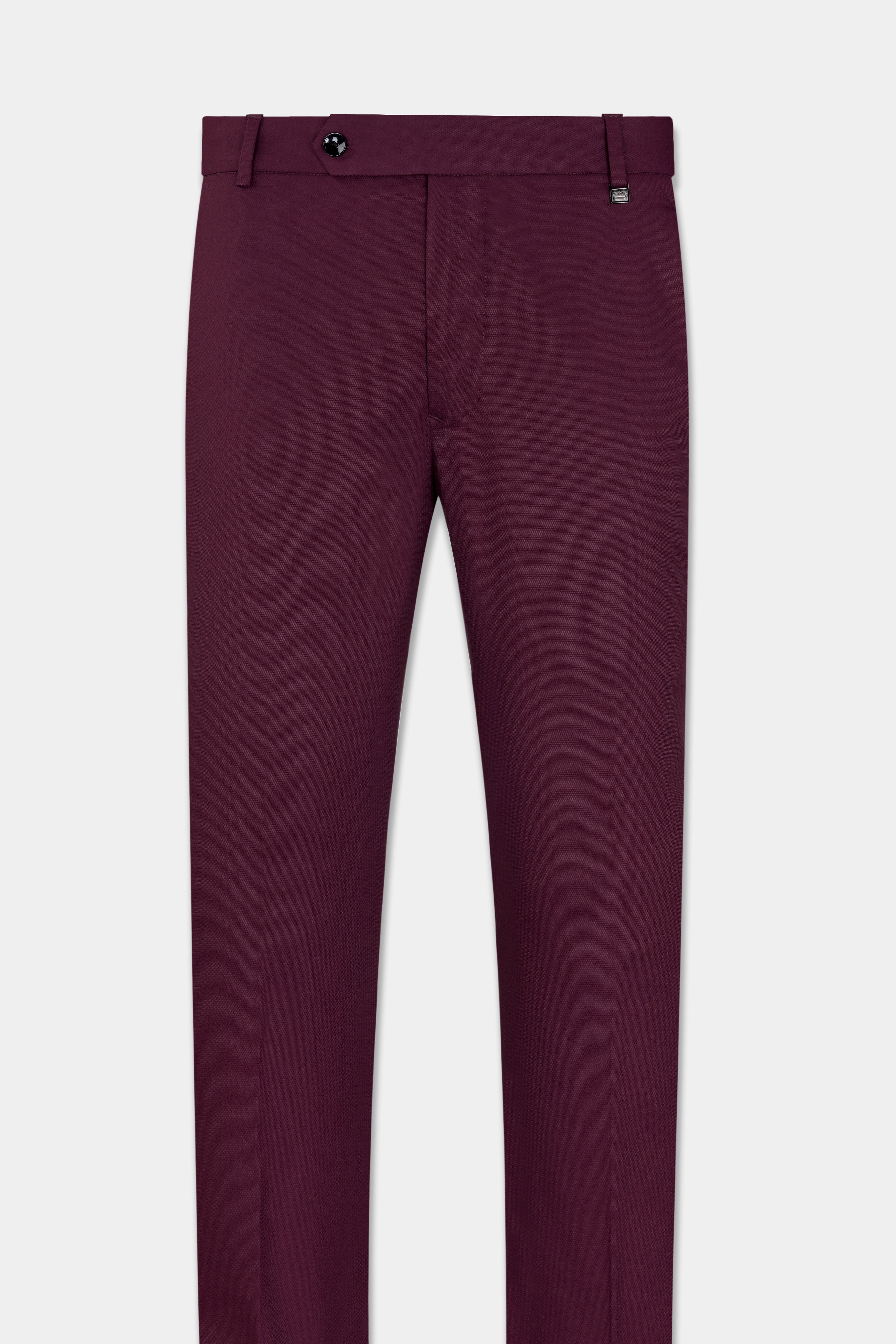 Magenta Maroon Wool Rich Stretchable Pant T2949-SW-28, T2949-SW-30, T2949-SW-32, T2949-SW-34, T2949-SW-36, T2949-SW-38, T2949-SW-40, T2949-SW-42, T2949-SW-44