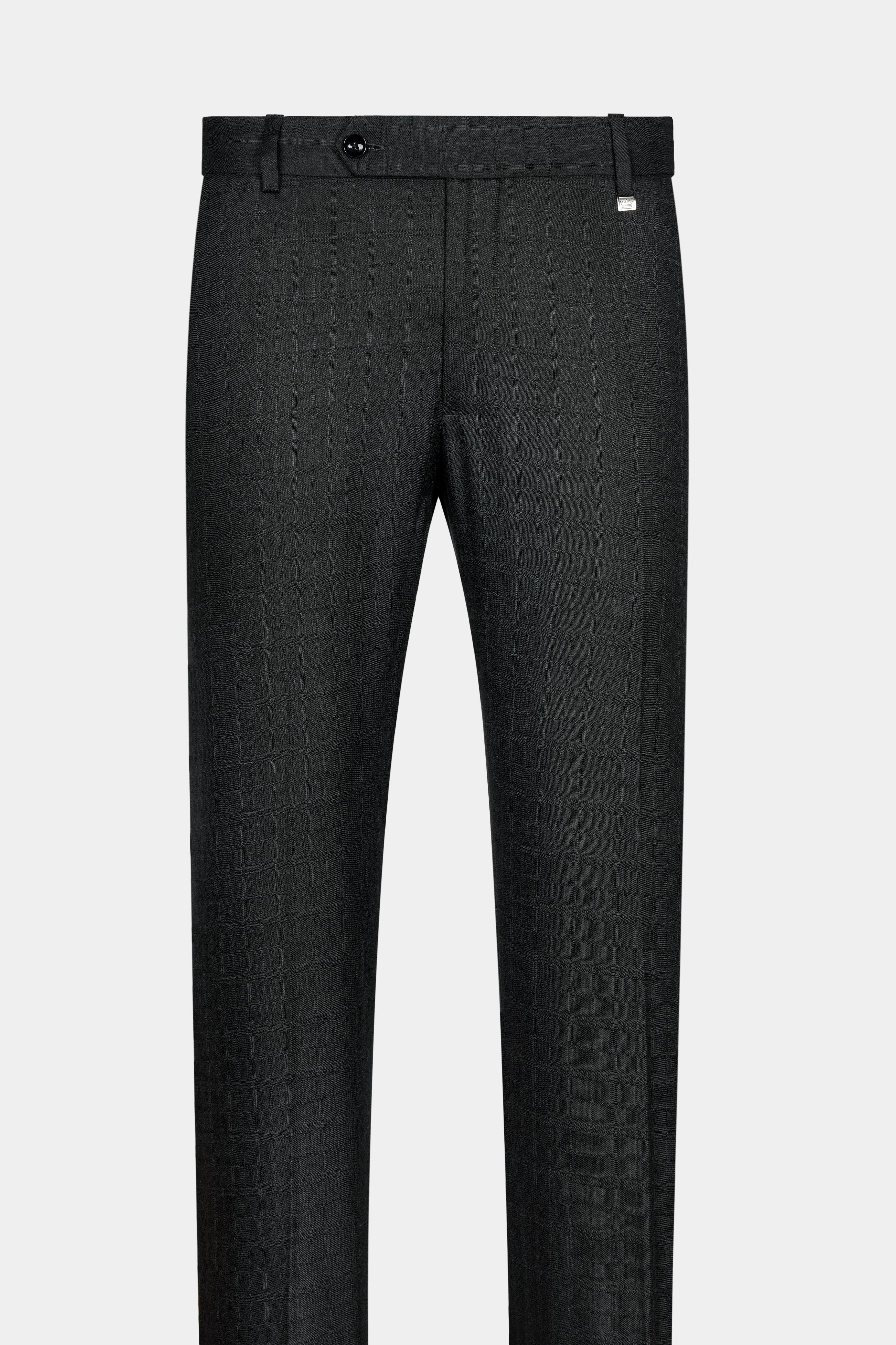 Abbey Gray Subtle Checkered Wool Rich Pant T3053-28, T3053-30, T3053-32, T3053-34, T3053-36, T3053-38, T3053-40, T3053-42, T3053-44