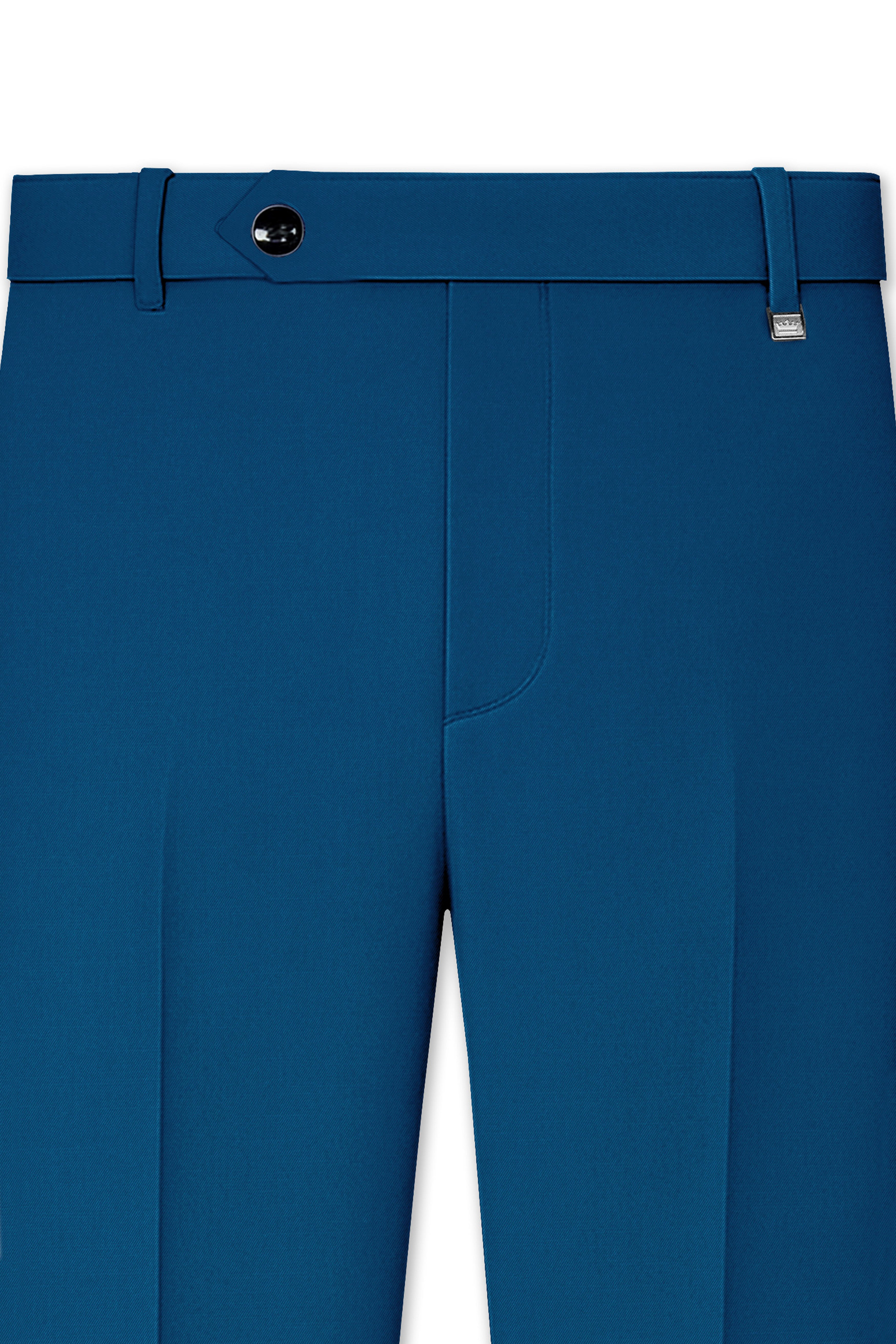 Calypso Blue Wool Rich Pant