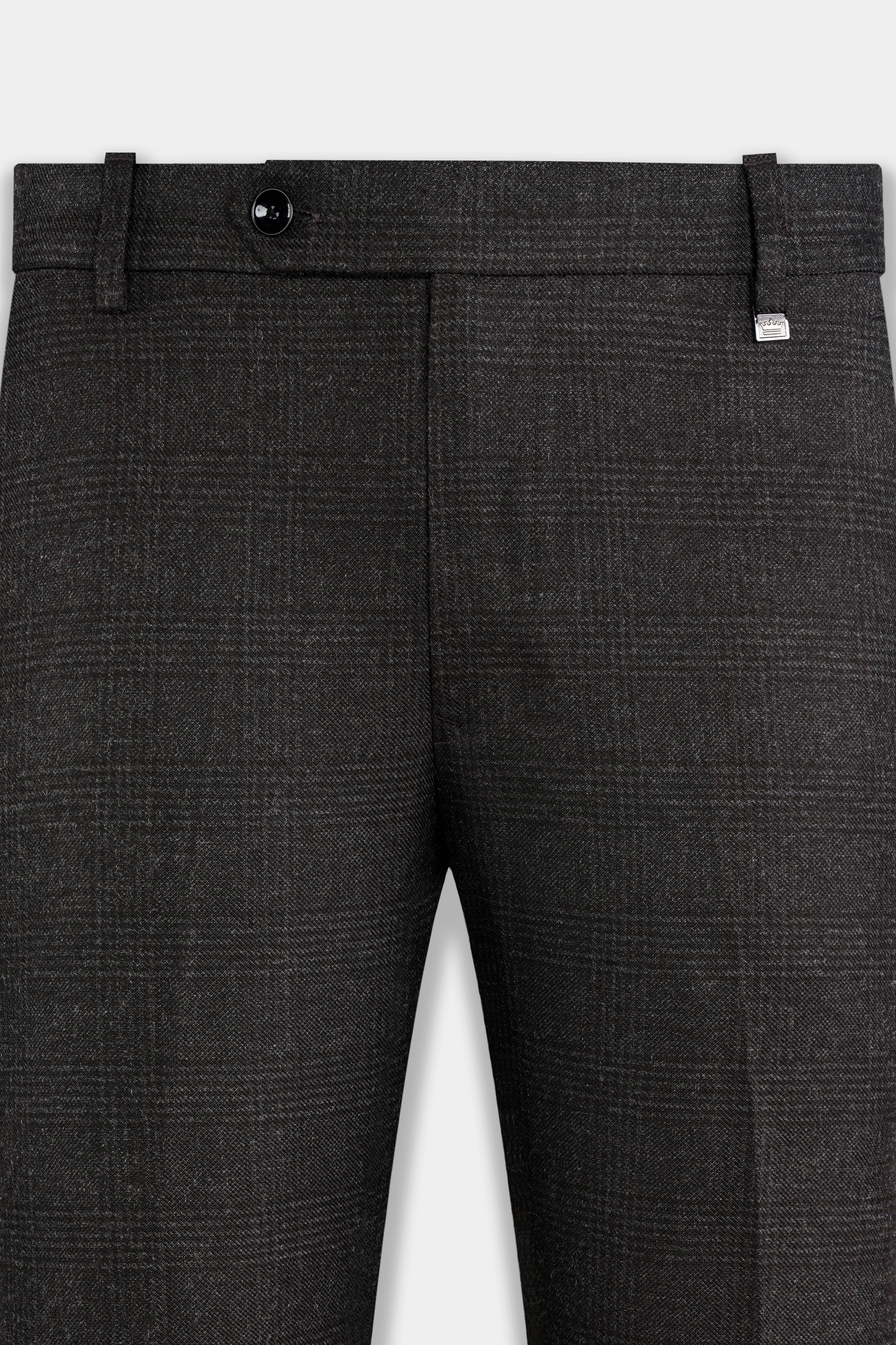 Mirage Gray Subtle Plaid Wool rich Pant