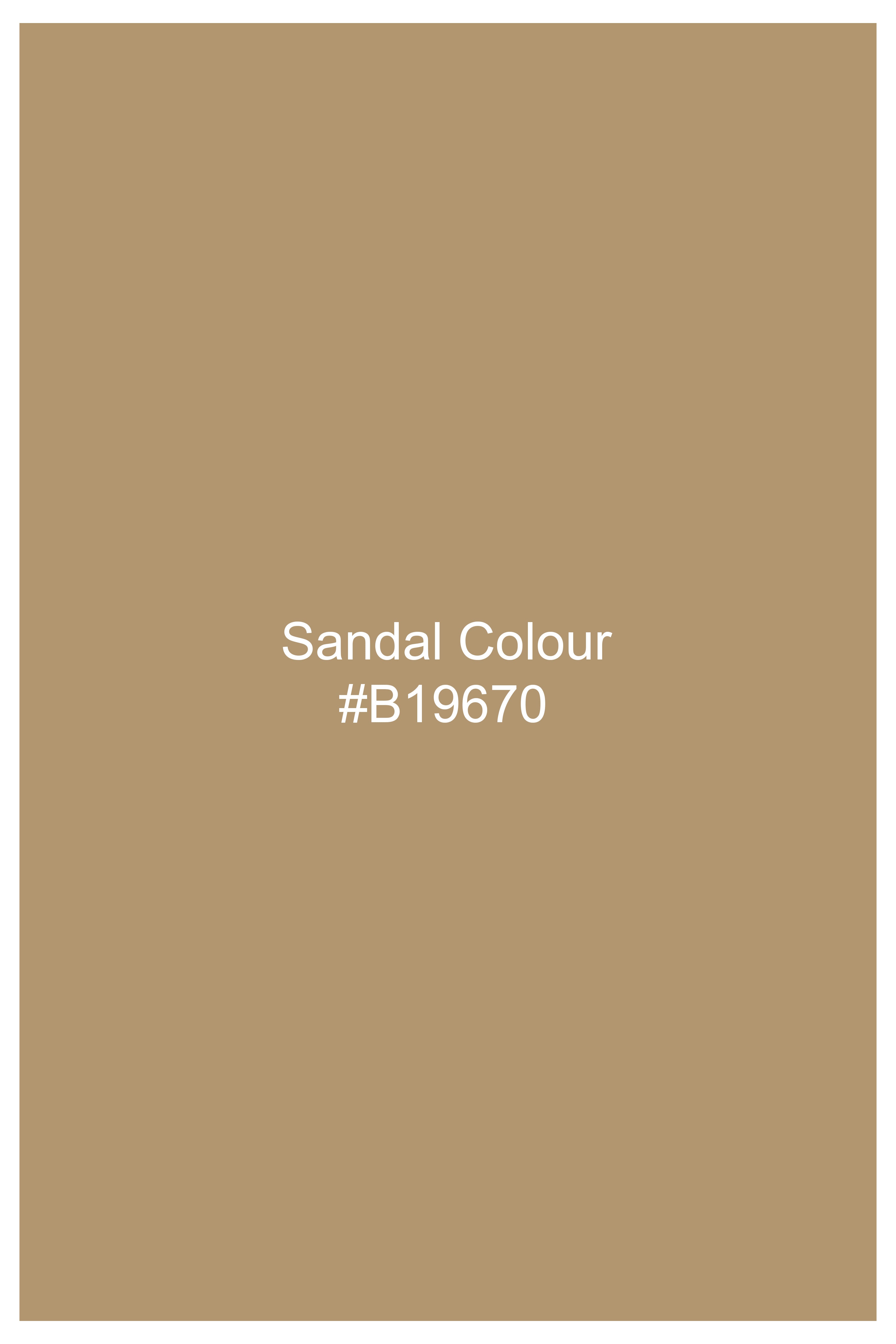 Sandal Brown Premium Cotton Chinos Pant