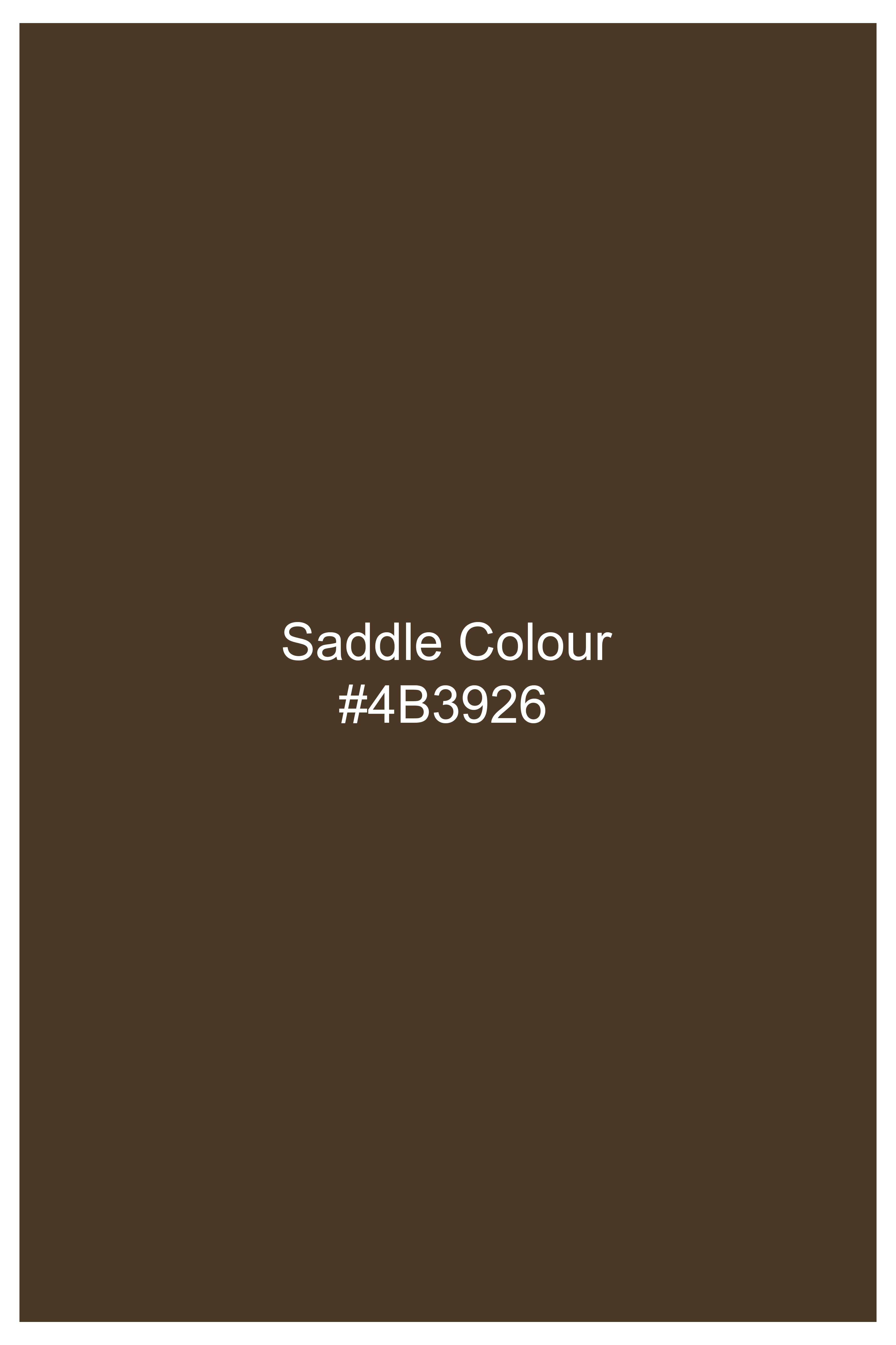 Saddle Brown Premium Cotton Chinos Pant