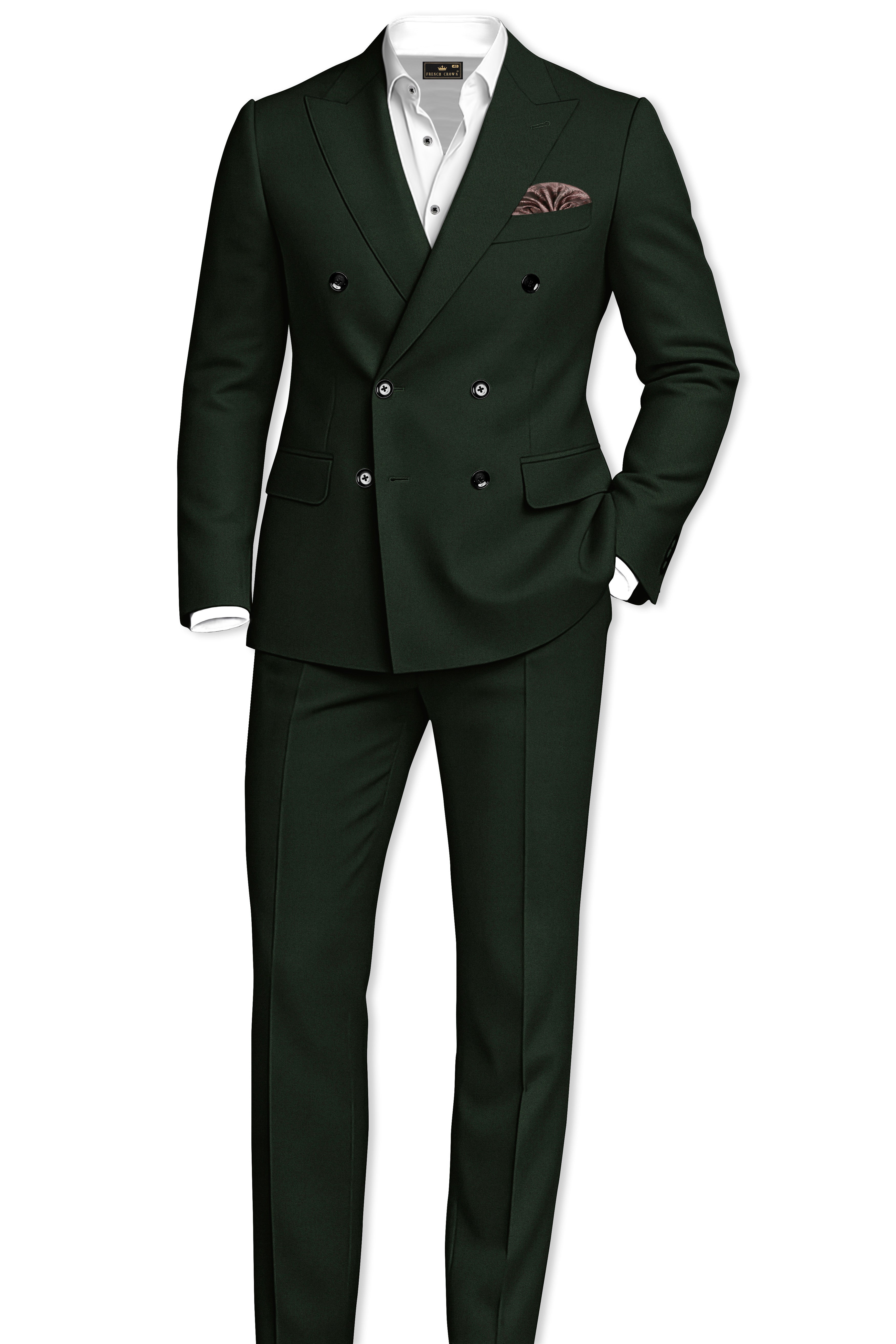 Juniper Green Subtle Sheen Trouser