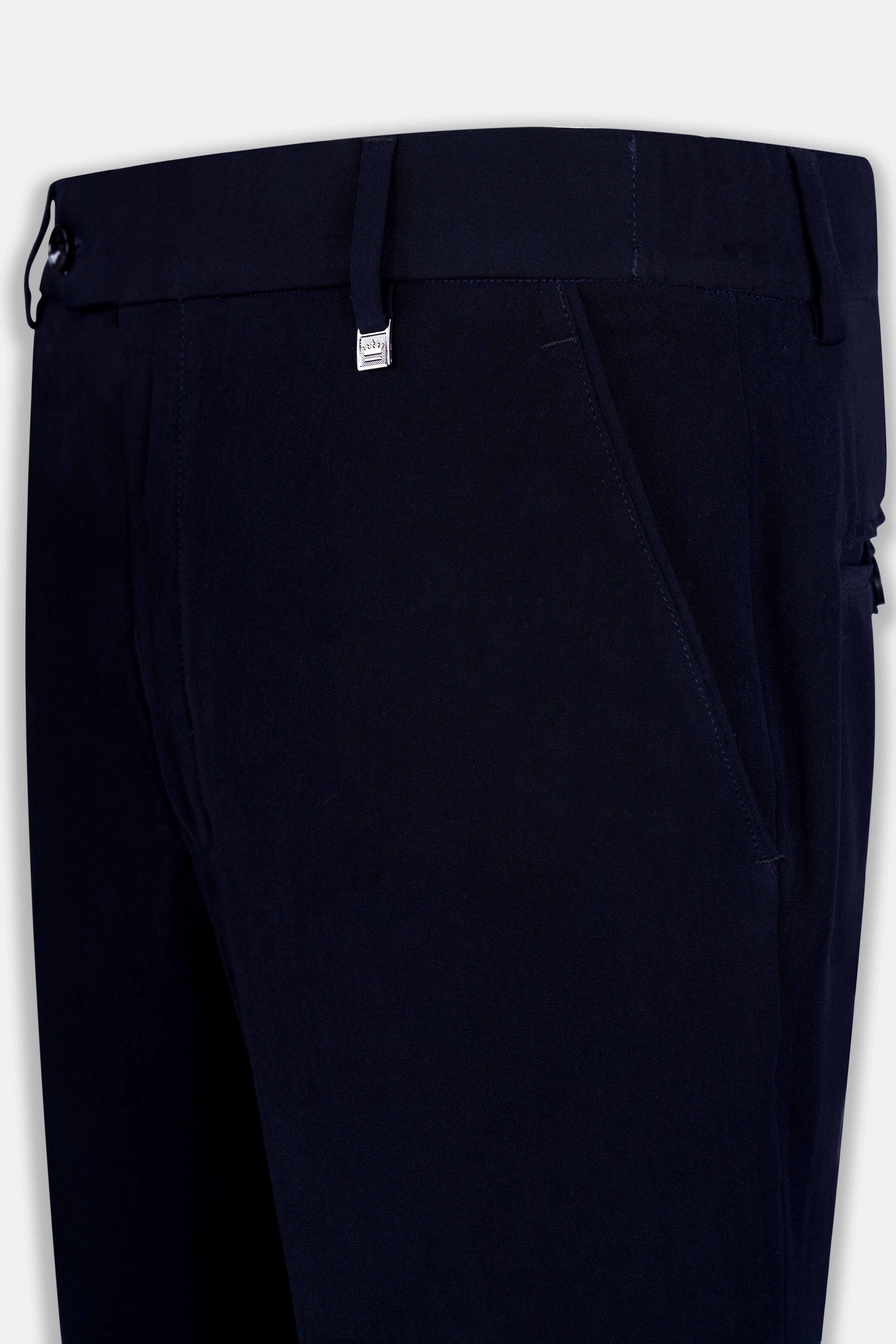 Korean Blue (The Best Blue We have) Wool Rich Stretchable Traveler Pant