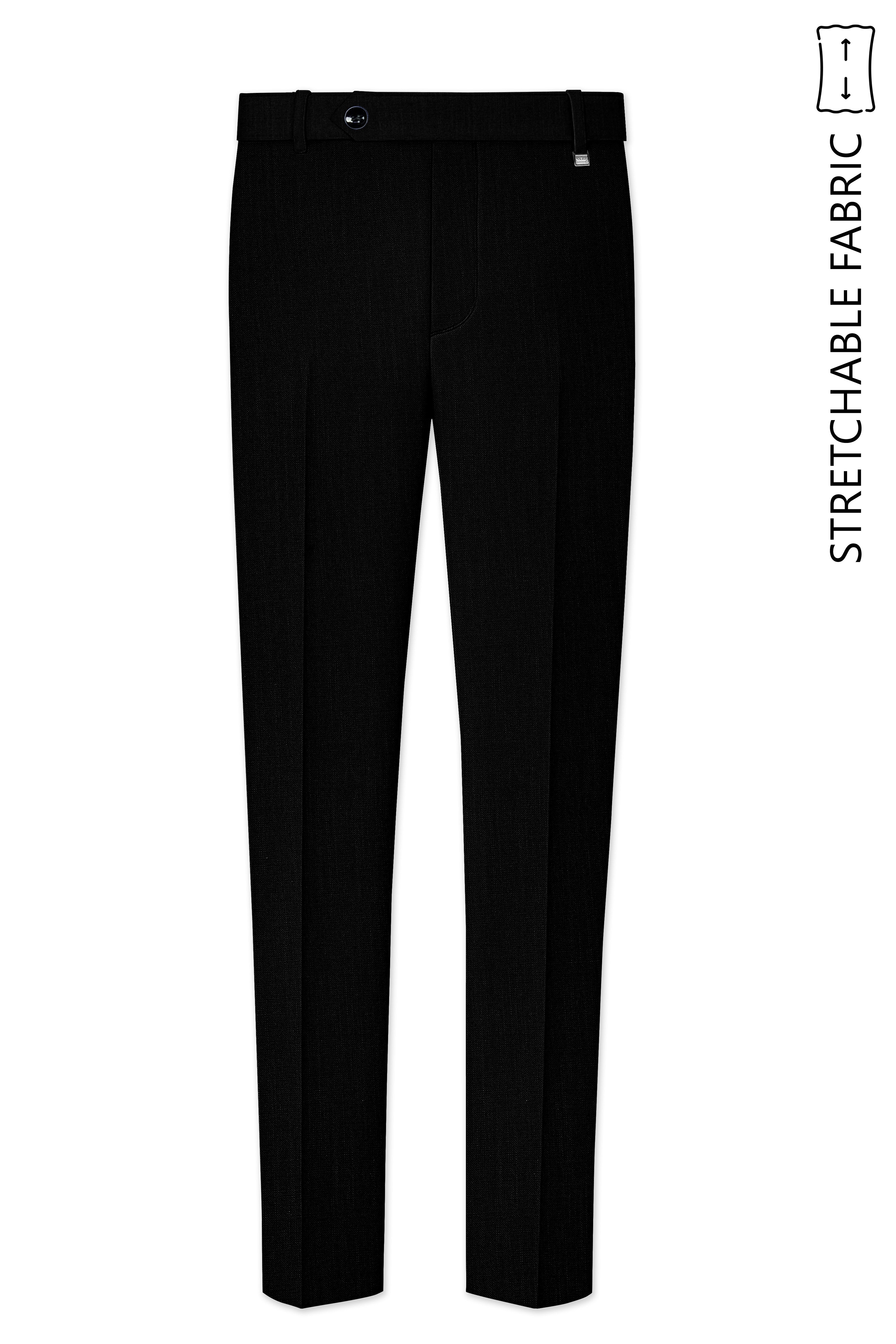 Jade Black Luxurious Linen Pant