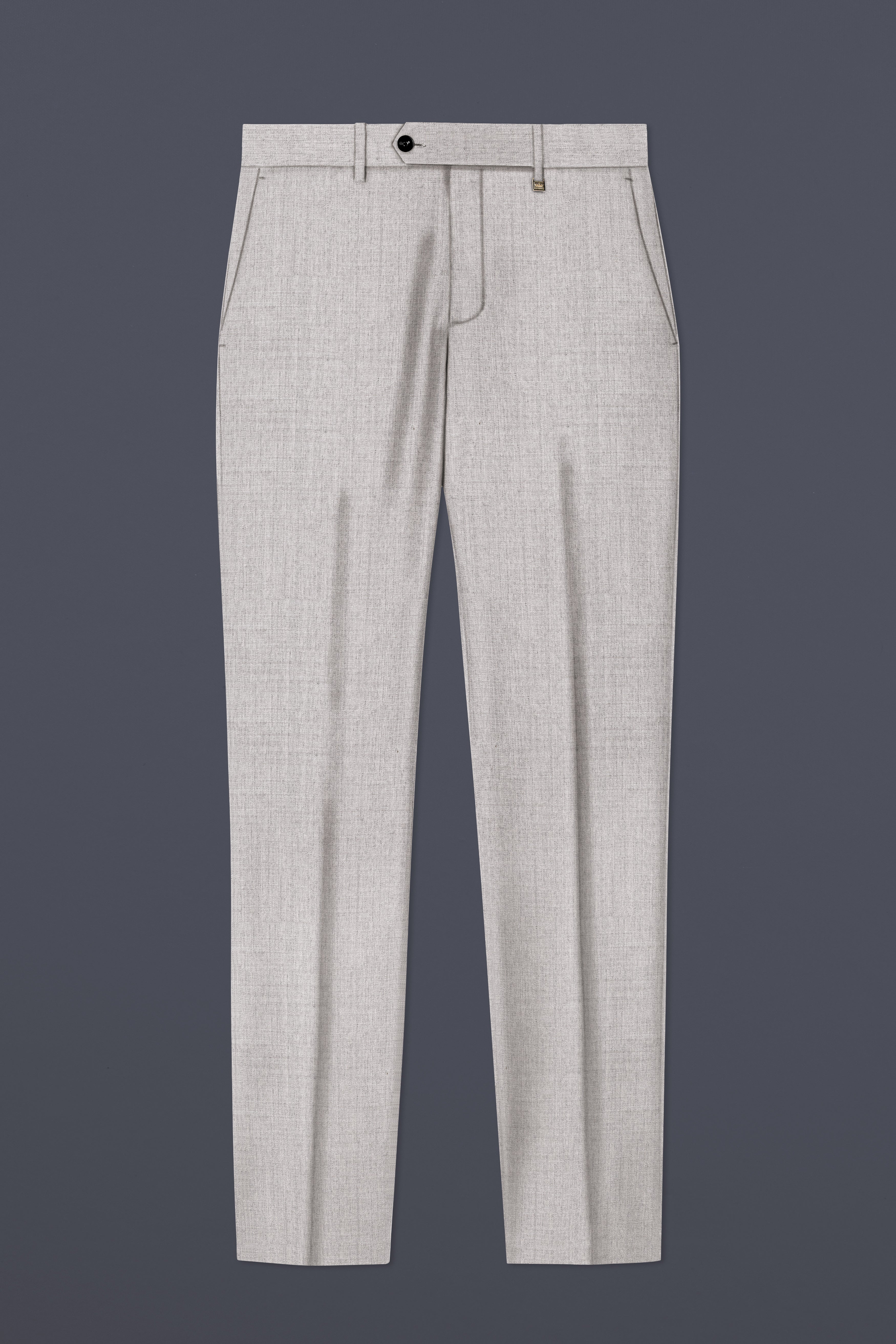 Martini Cream Textured Wool Rich Pant