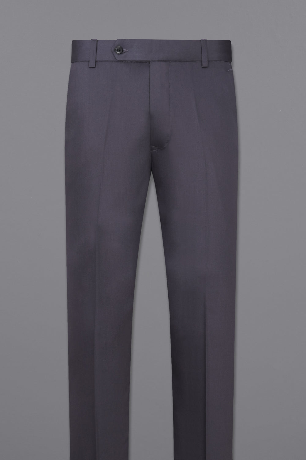 MID GREY SUBTLE SHEEN WOOL BLEND PANT