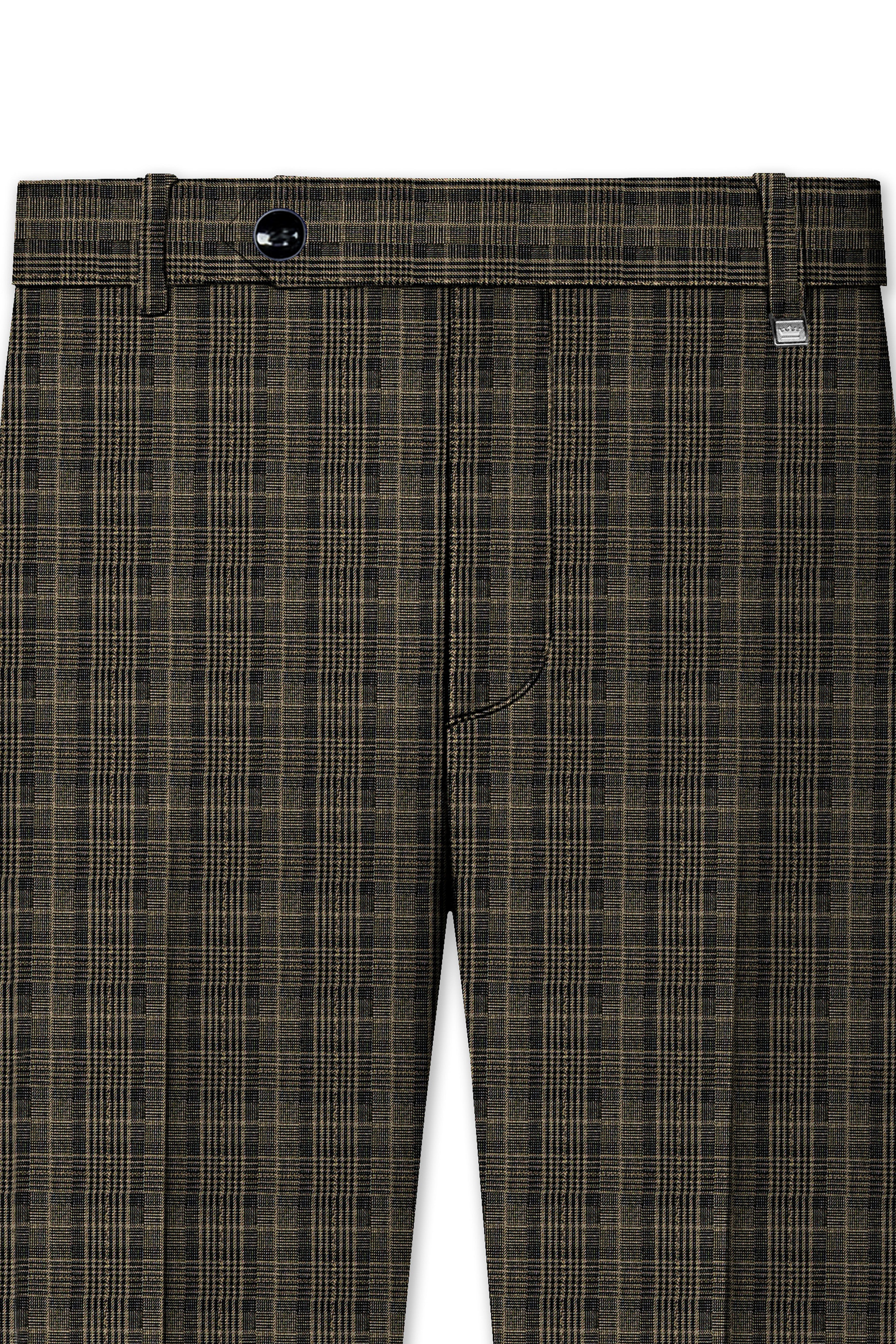 Walnut Plaid Formal Pant