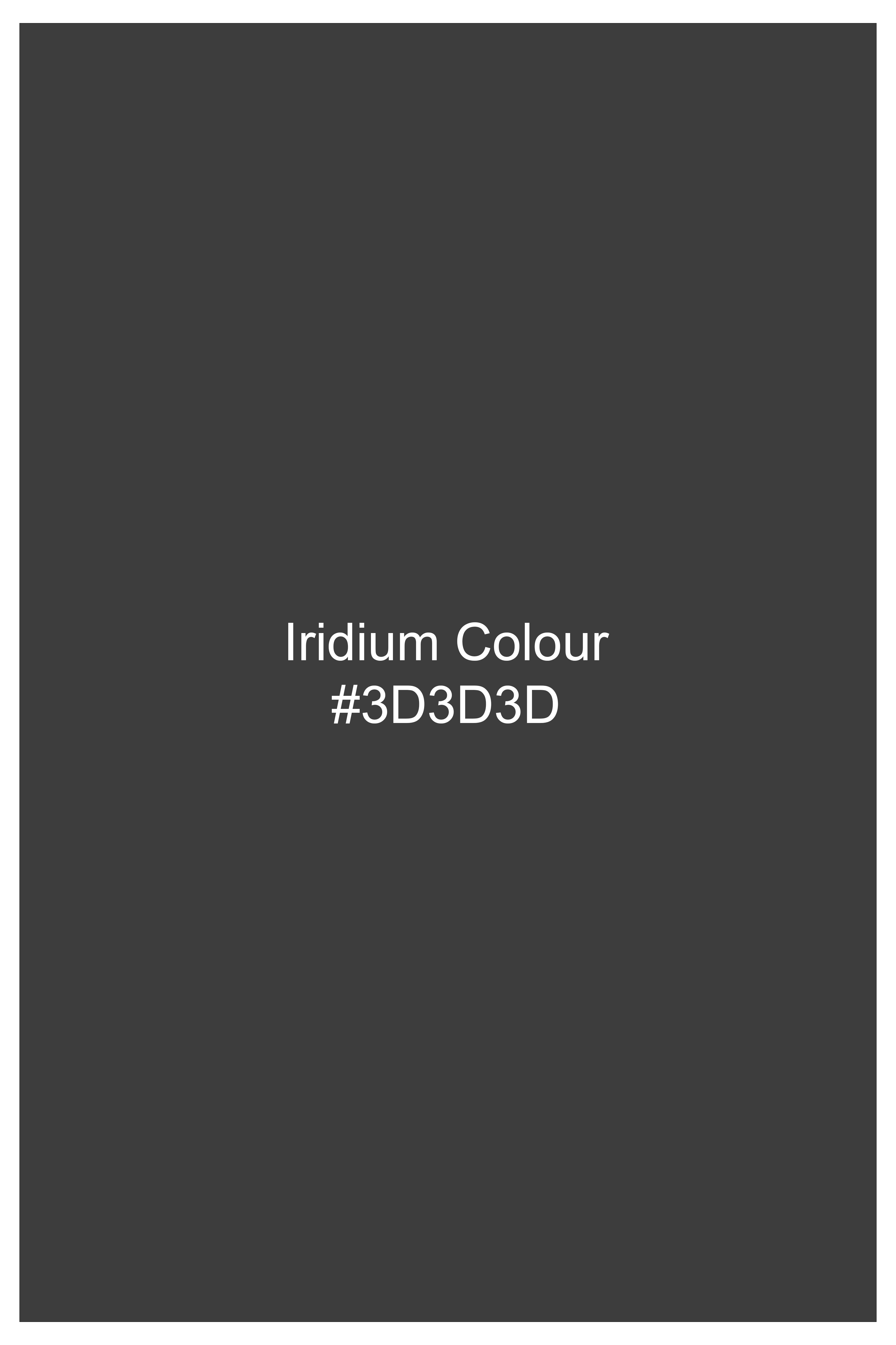 Iridium Gray Plaid Wool Blend Pant