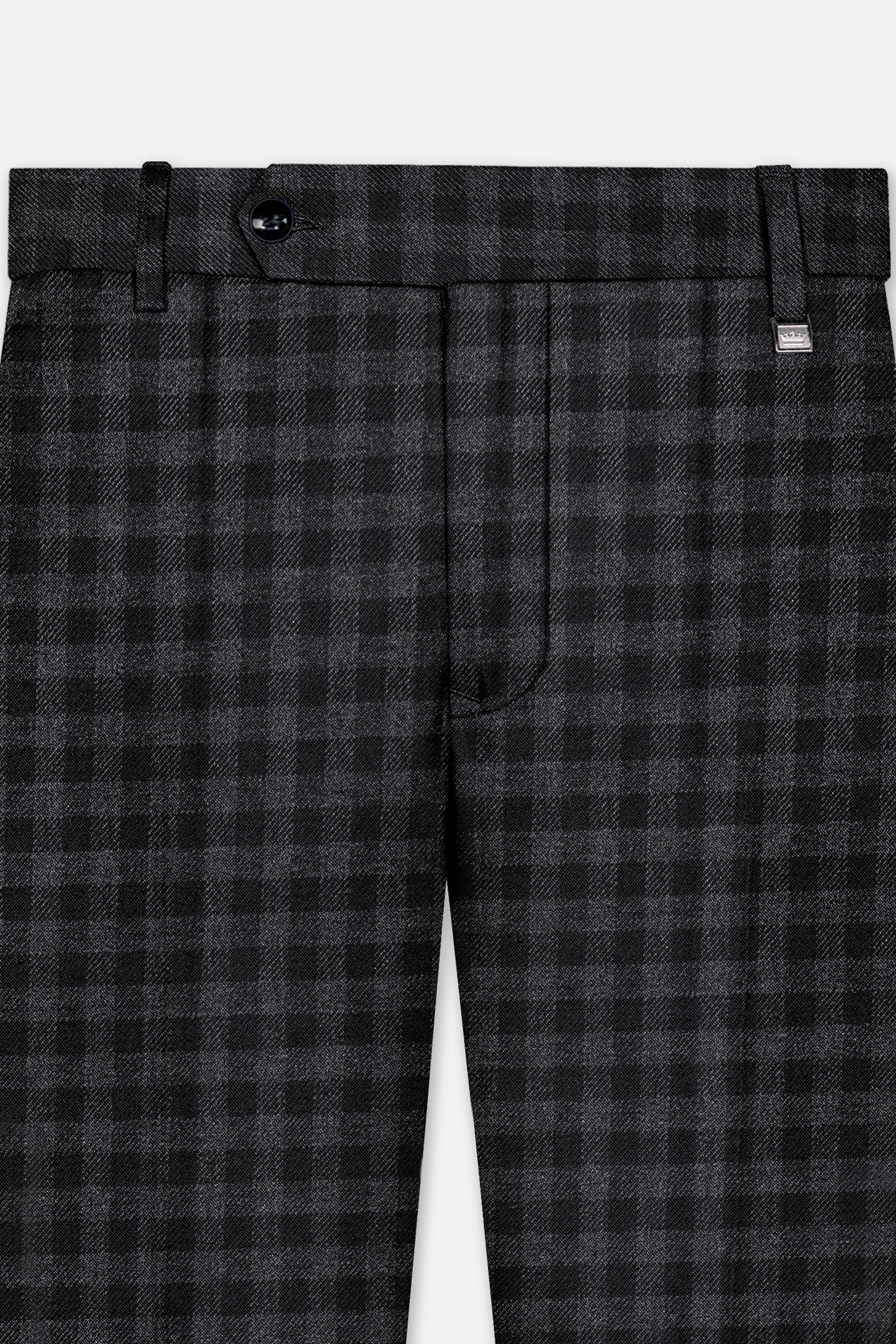 Piano Gray Plaid Tweed Pant