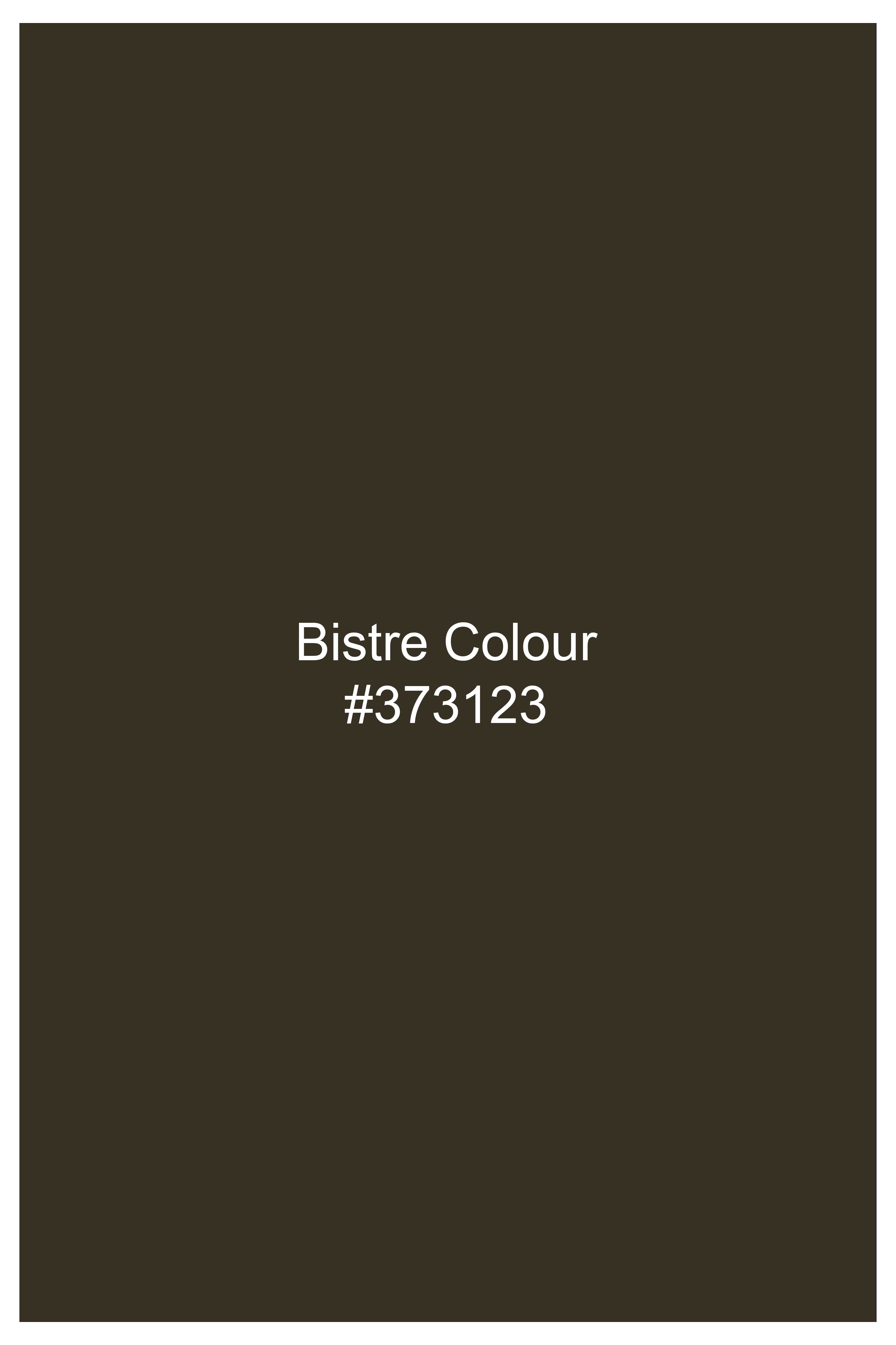 Bistre Green Solid Cotton Stretchable Waistband Pant