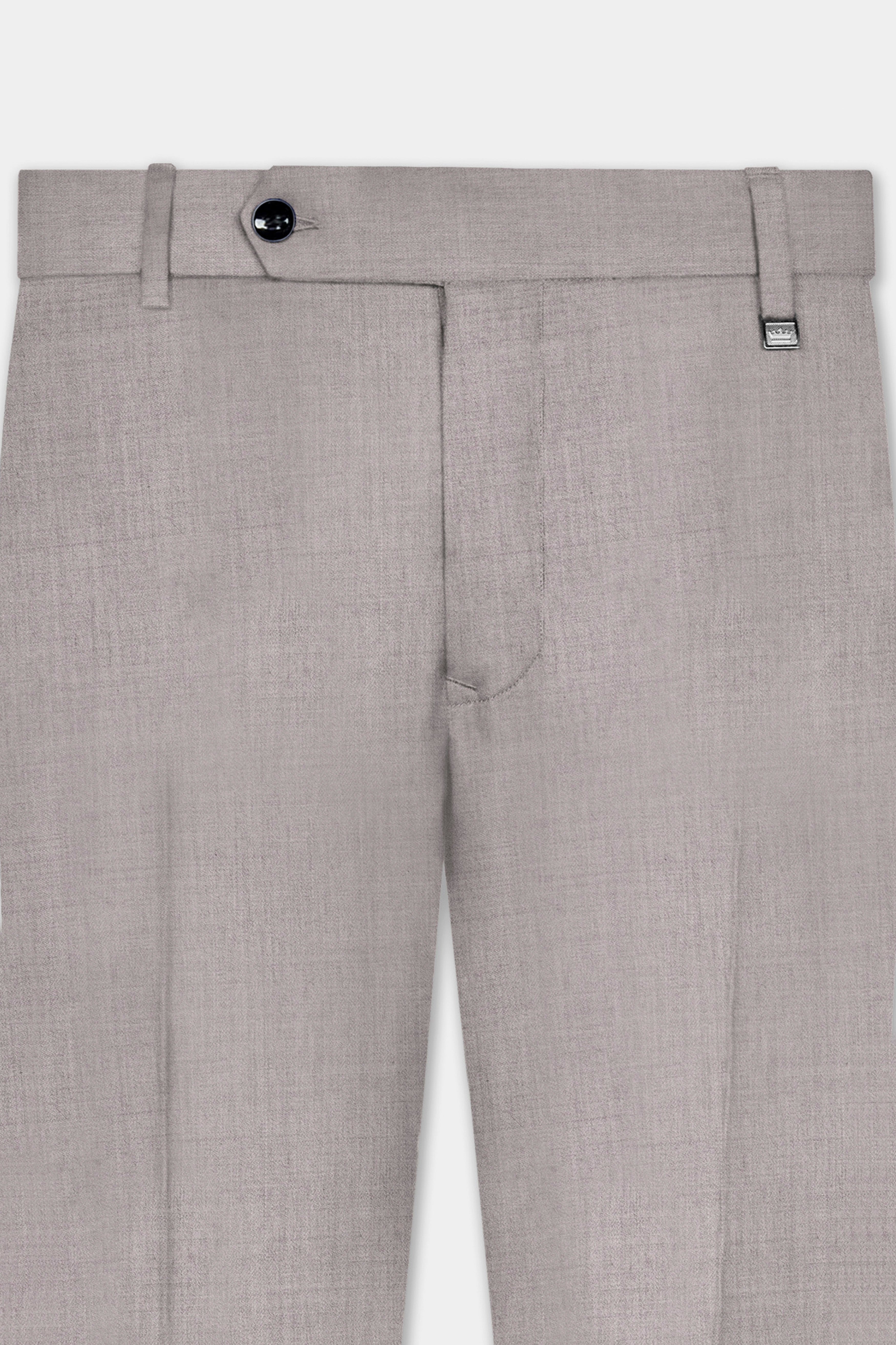 Hurricane Gray Solid Wool Rich Pant