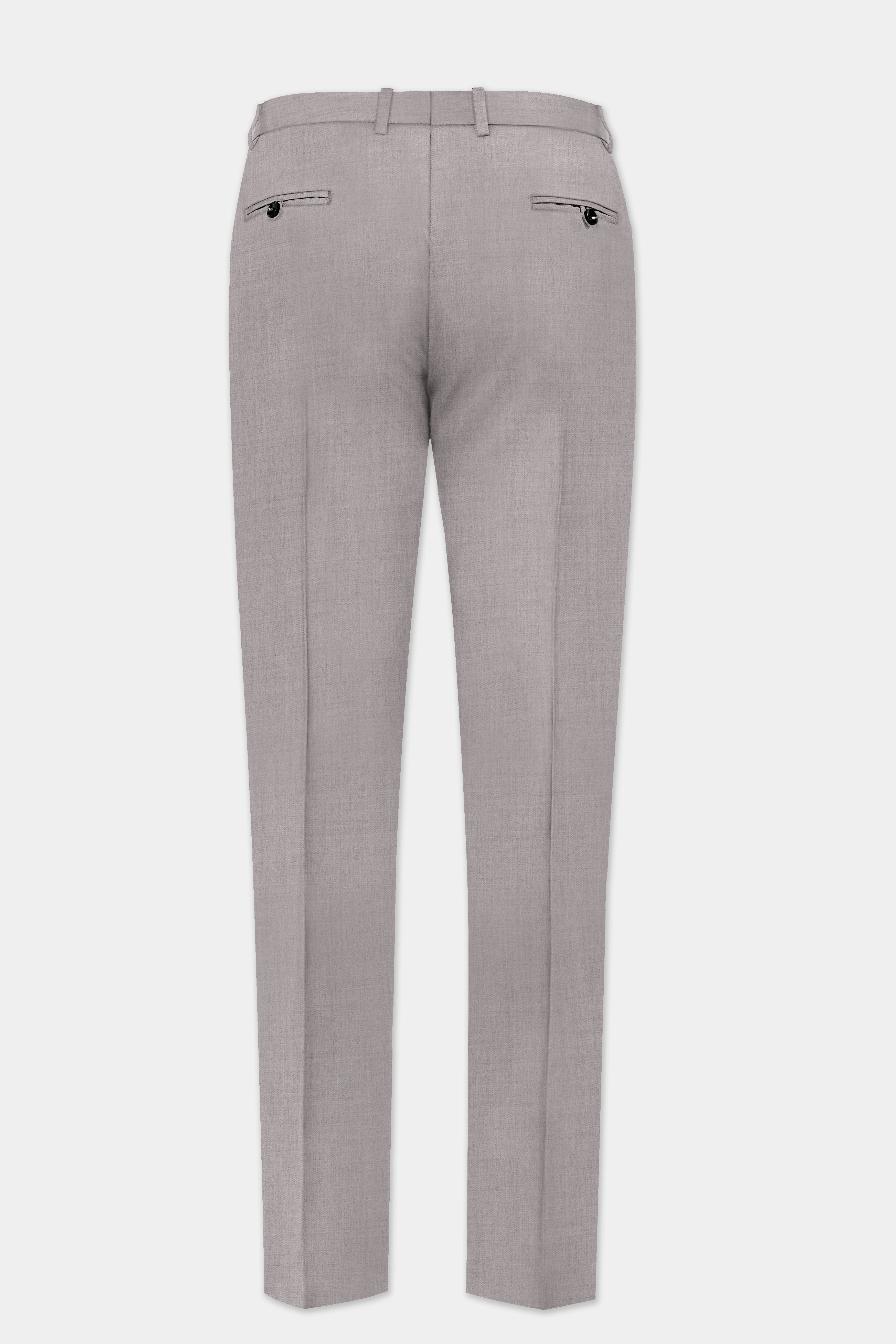 Hurricane Gray Solid Wool Rich Pant