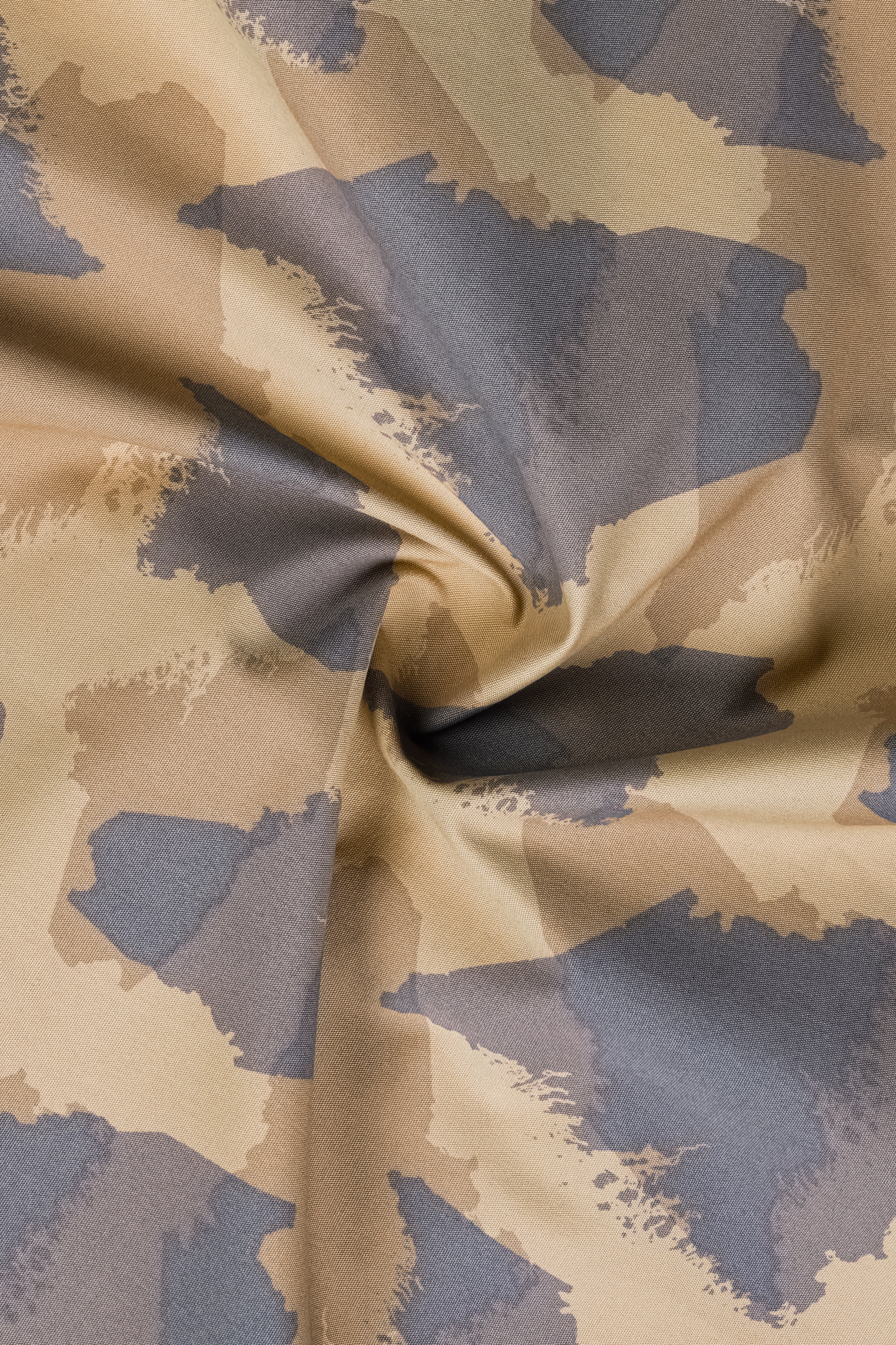 Mongoose Cream And Scorpion Brown Camouflage Printed Cotton Pant