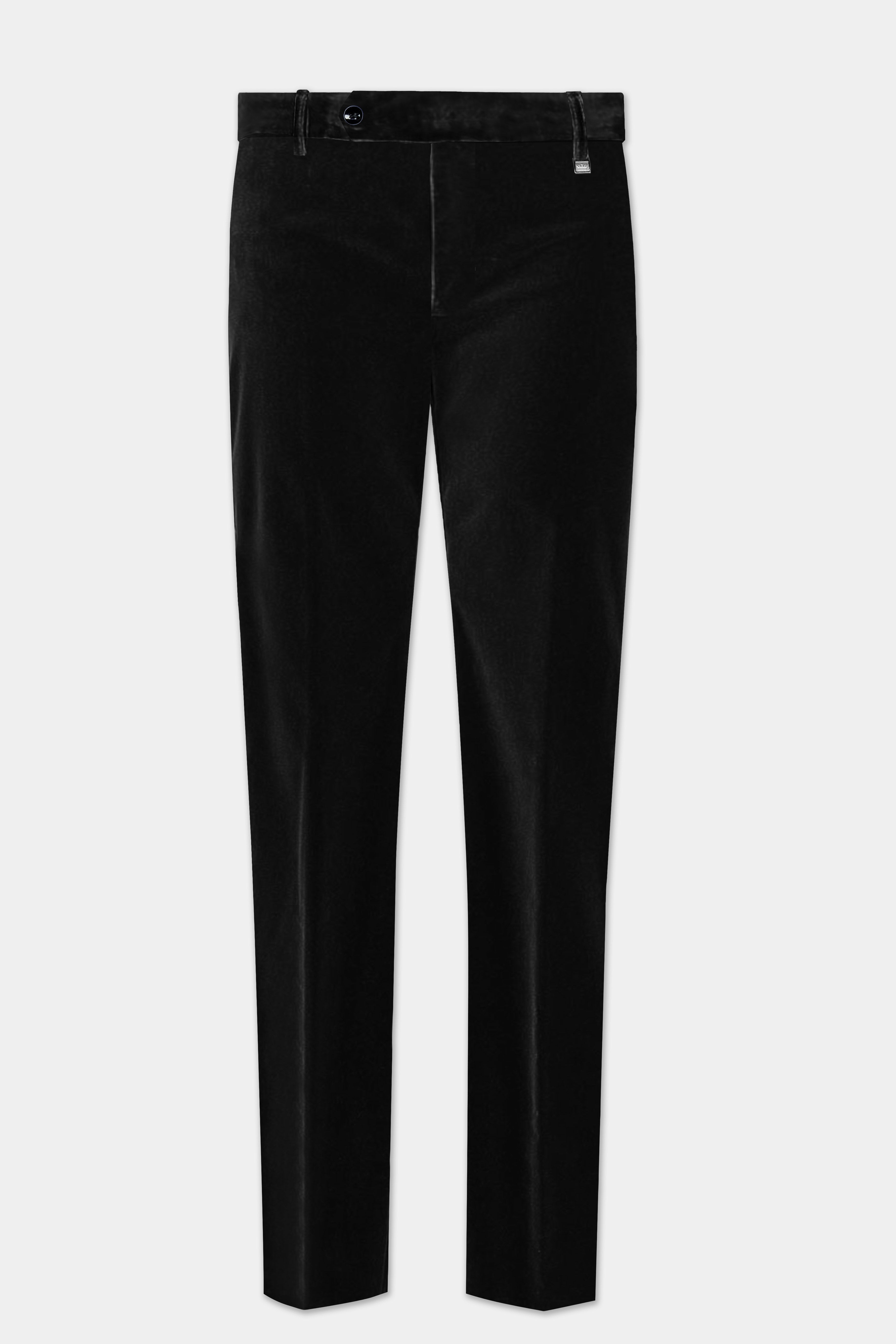 ObsidianCharm-Jade Black Velvet Pant