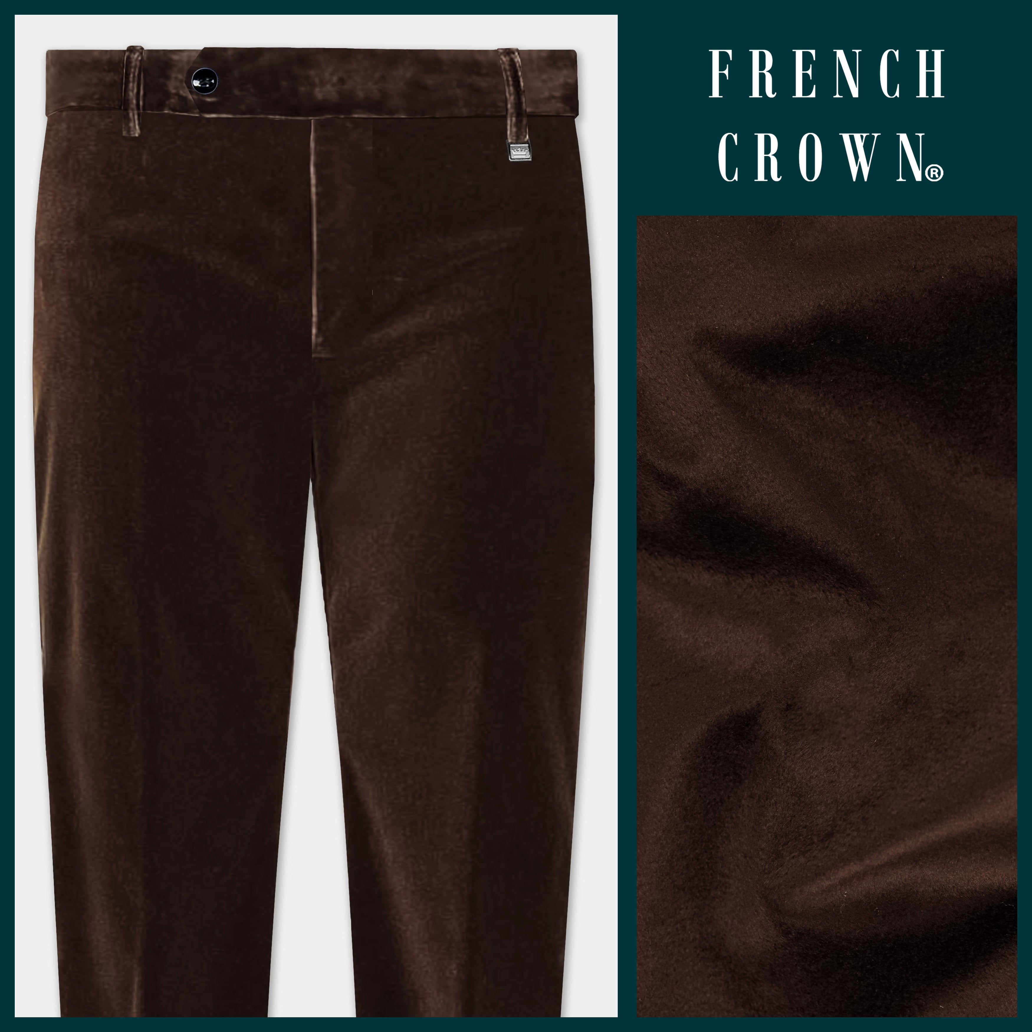 【関税&送料込】Etro Brown Velvet Pant ETRO Velvet pants in brown