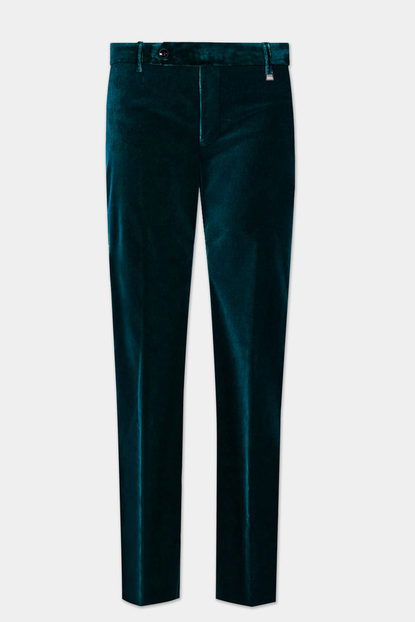 Forest Regal-Daintree Green Velvet Pant