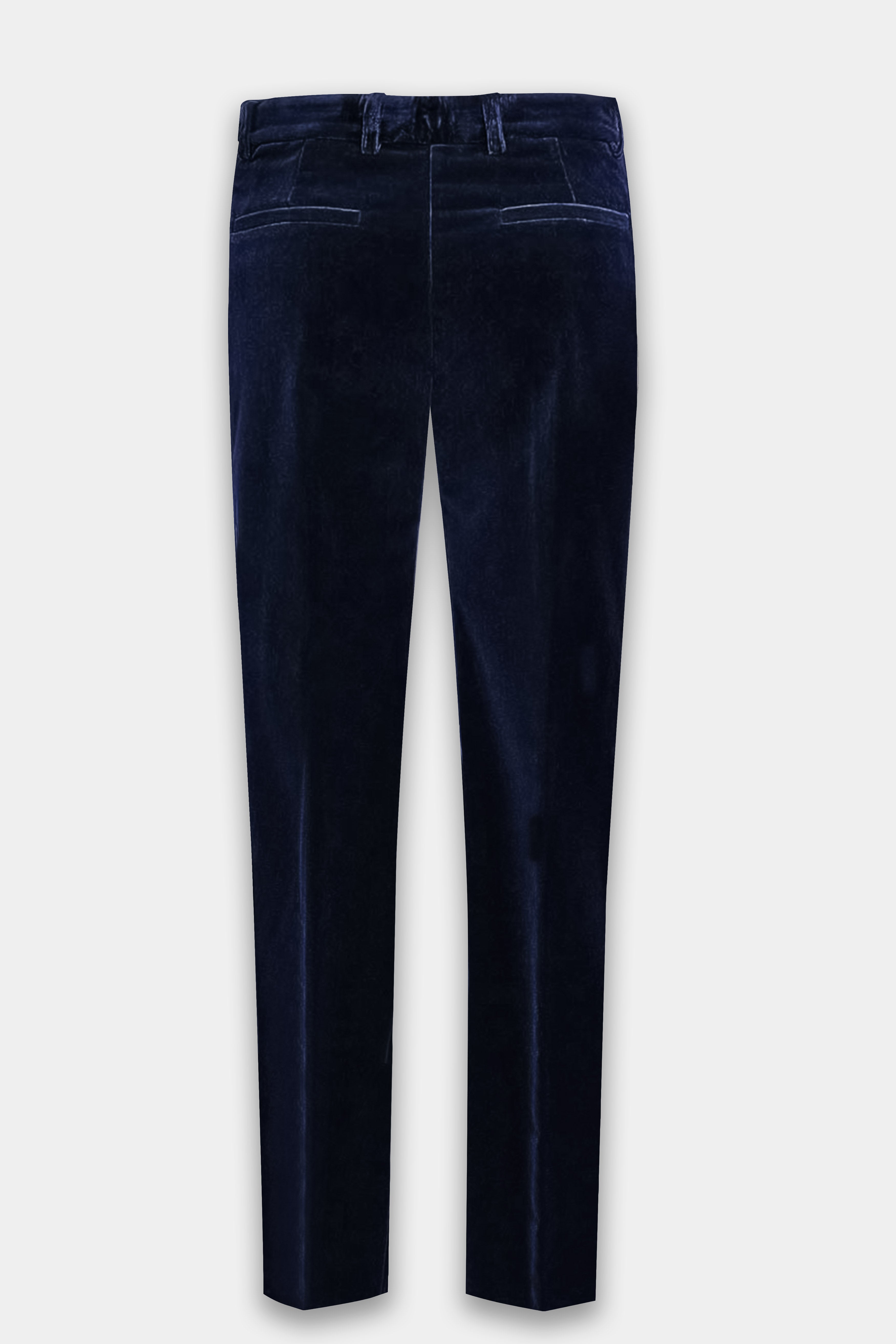 Ocean Mist-Tealish Blue Velvet Pant