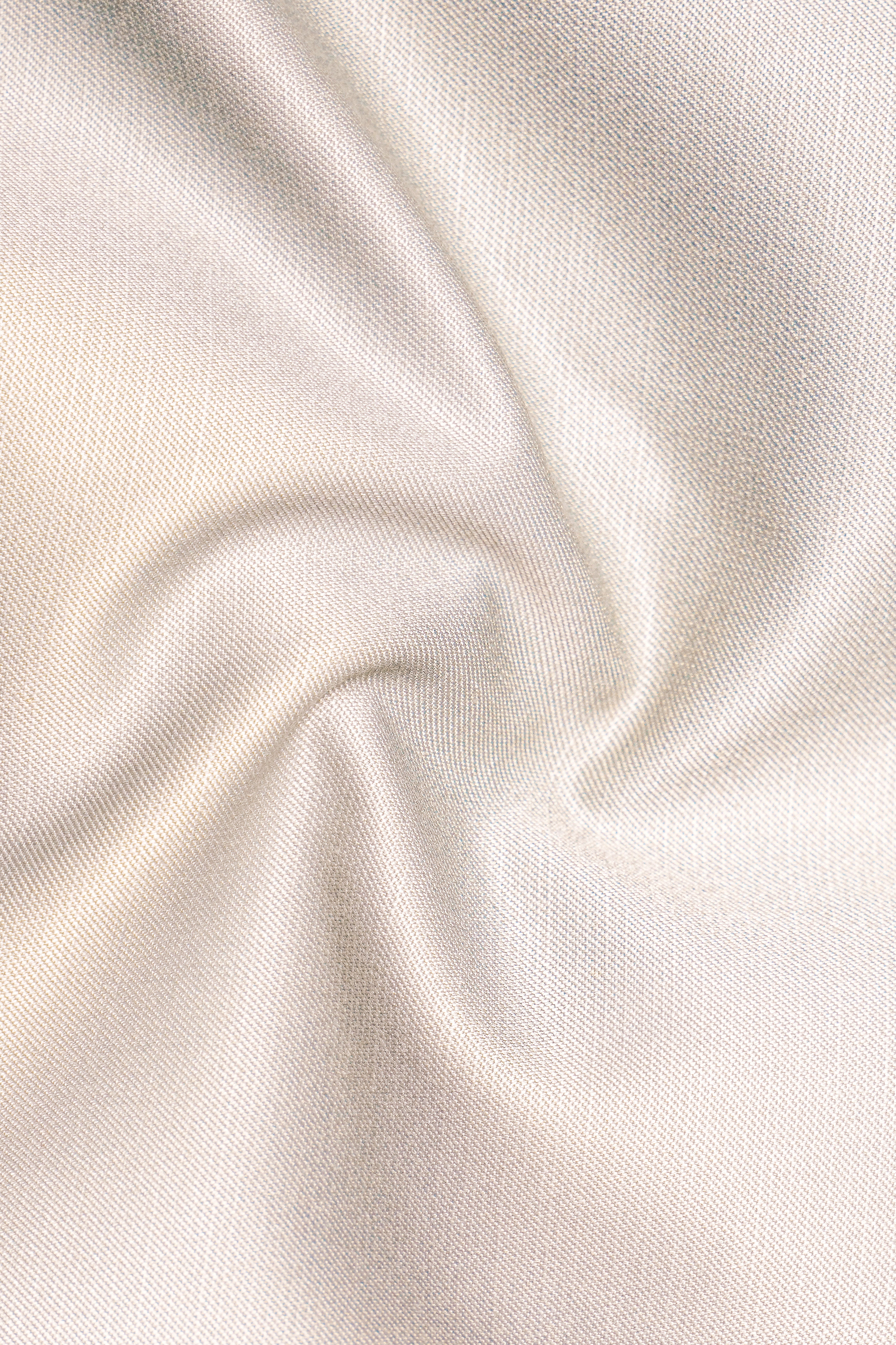 Velivon-Bizarre Cream Solid Wool Rich Slight Stretch Waistband Pant