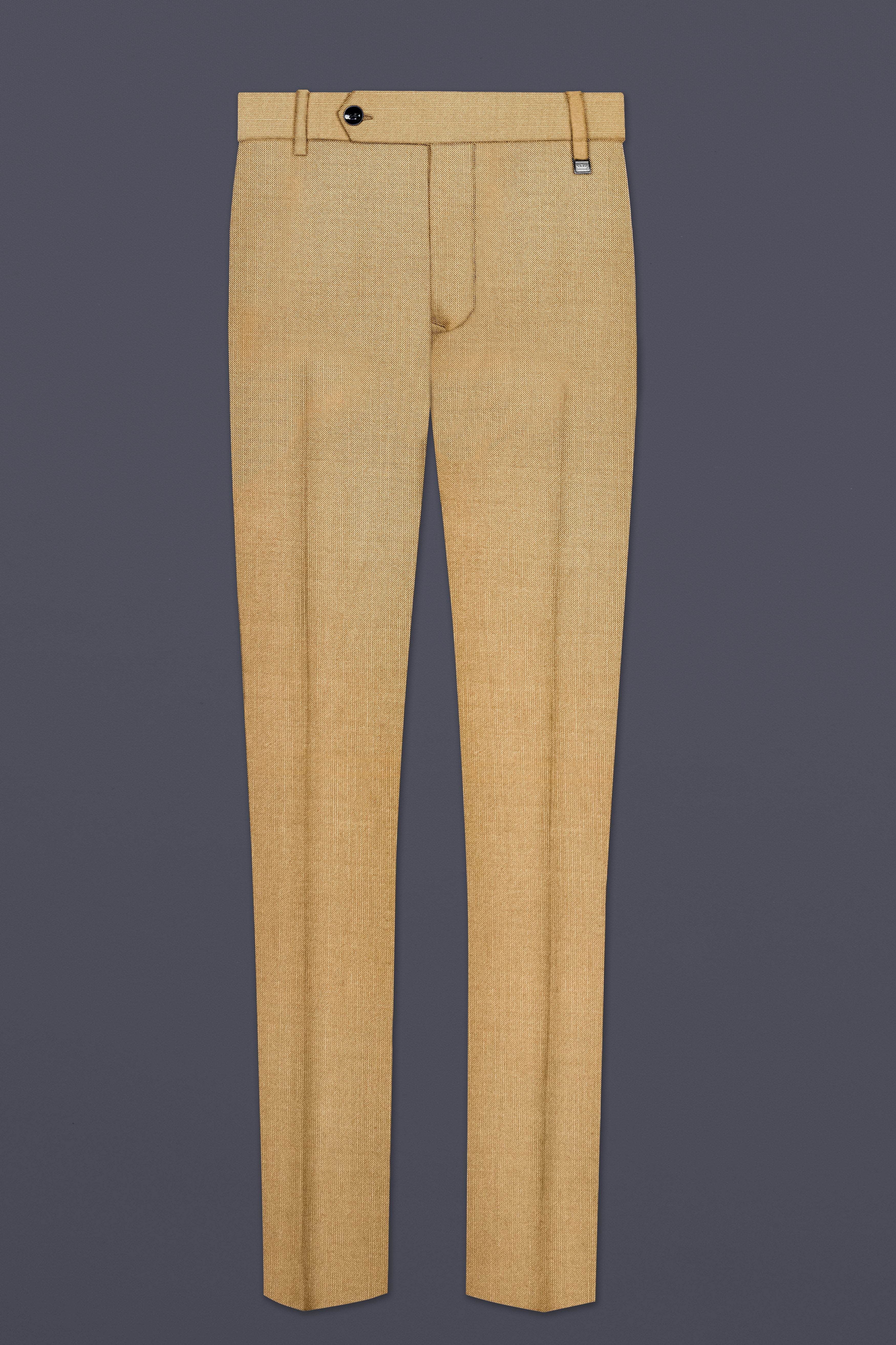 Sepia-Twine Brown Solid Wool Rich Stretchable traveler Pant