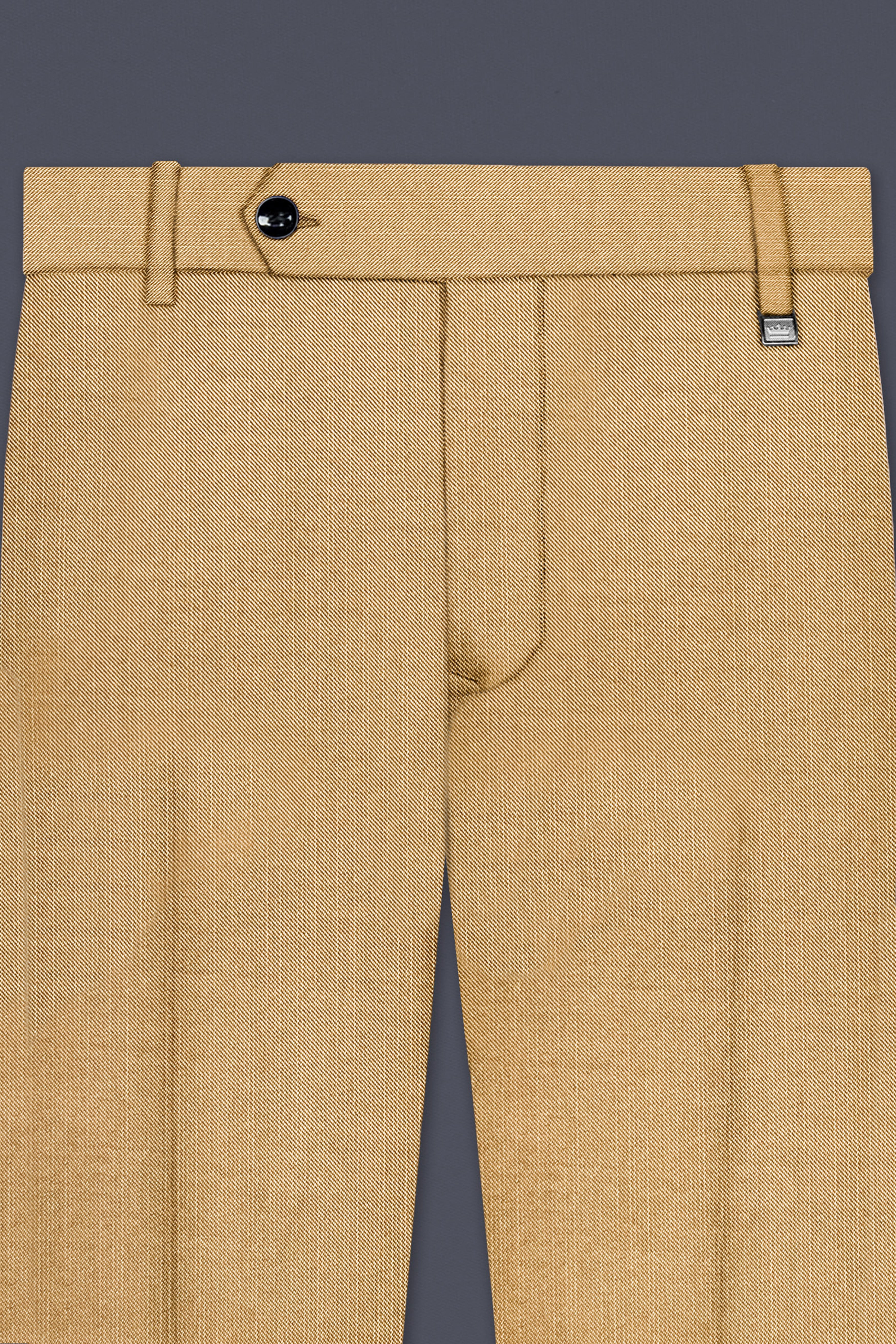 Sepia-Twine Brown Solid Wool Rich Stretchable traveler Pant